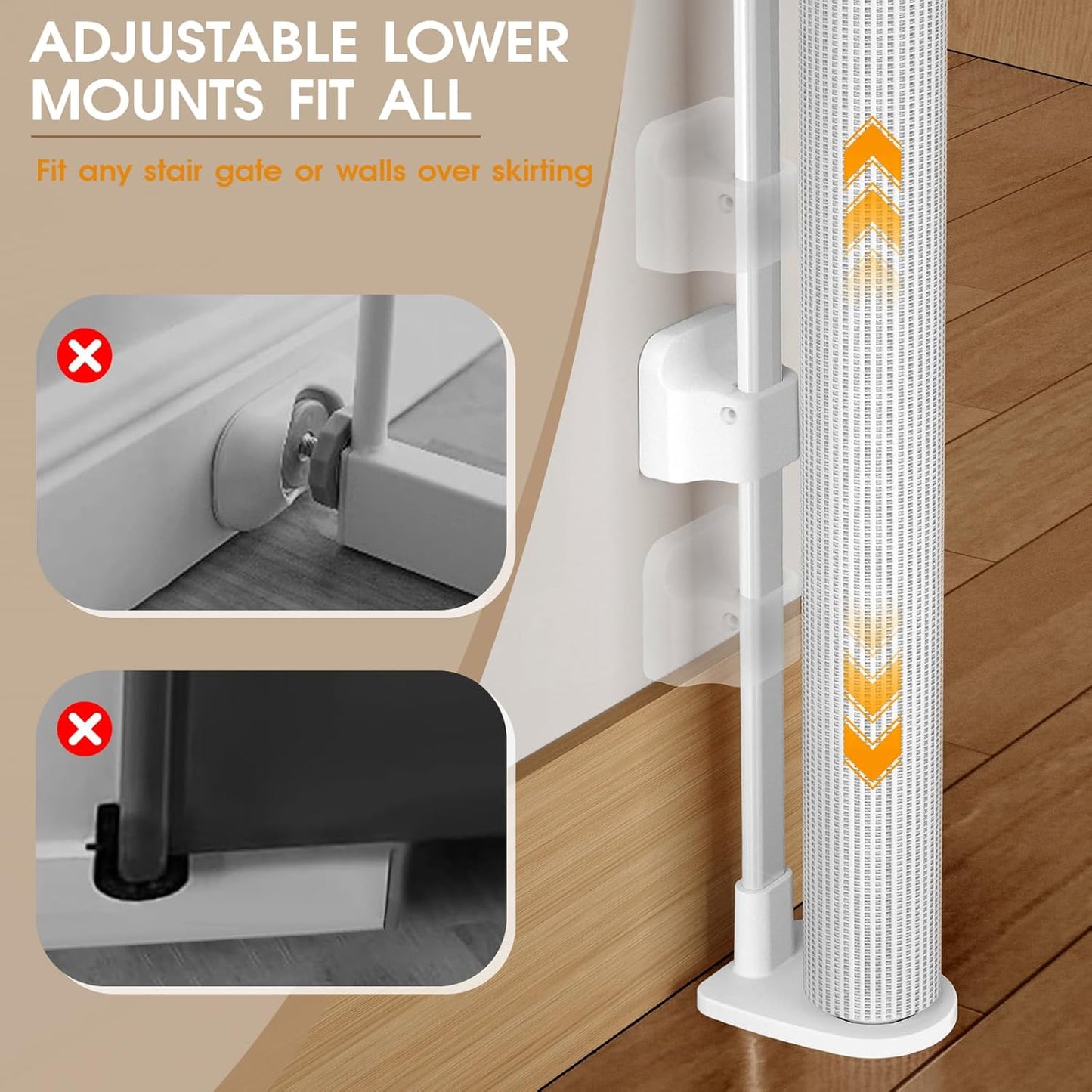 HOMEAL Retractable Baby Gate for Stairs - Extra Wide Baby Gate Tall, Long Mesh Pet Dog Gate Indoor Outdoor, Kids Safety Gate for Doorways, Deck, Porch, Hallways, Patio (White,Width Up to 71")