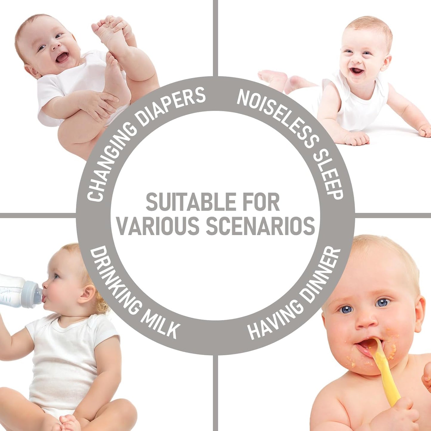 BEDLORE Waterproof Mattress Protector Crib, 2 Pack Soft Gray Mattress Pad, Noiseless Machine Washable Mattress Cover, Ultimate Protection for Your Baby's Crib Toddler Bed (52''x28'')