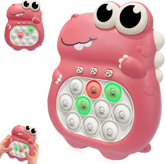 Pop Fidget Toys, Pop Pro Light Up Game, Quick Speed Fast Push Puzzle Game Console Bubble Stress Relief decompression Toys Anti-Anxiety Autism Handheld Game Toy for Kids 3-12 Years