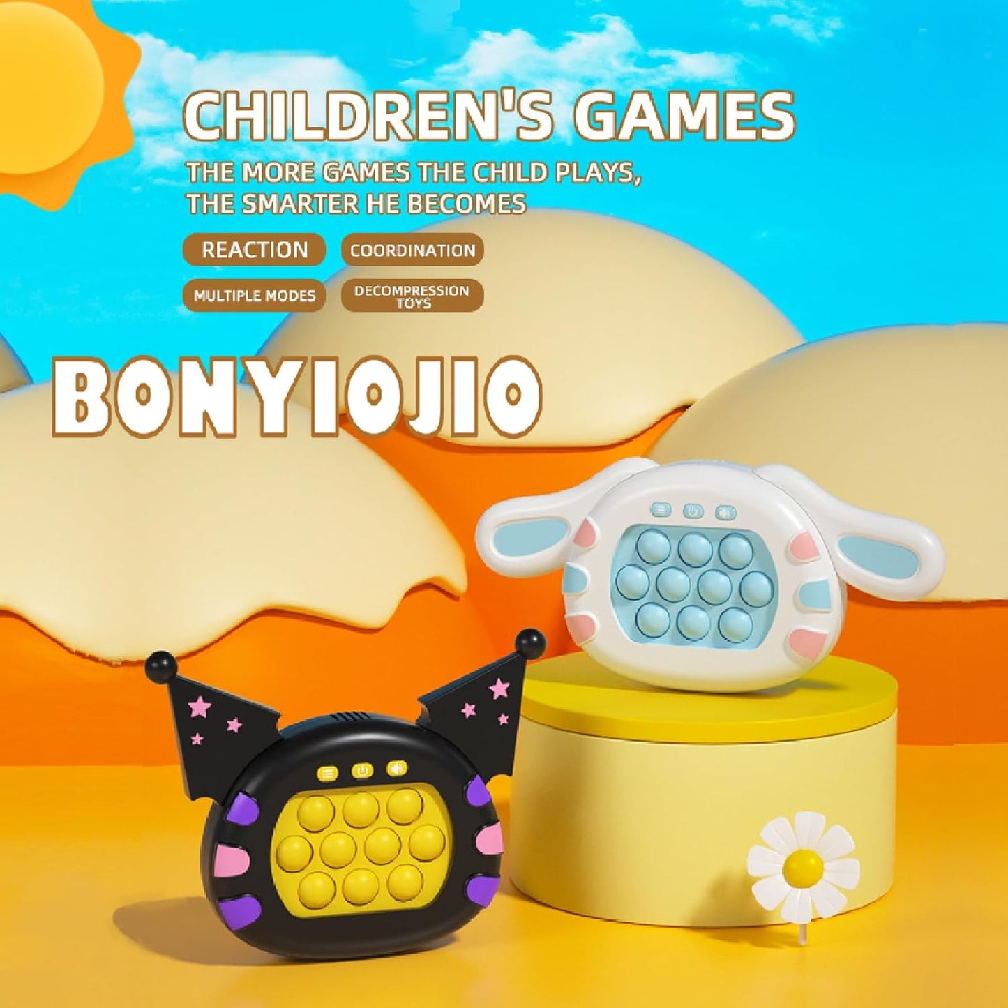 Creative Stress Relief Toys, Decompression Breakthrough Puzzle Pop Button Gopher Game Machine, Novelty Fidget Toys Party Favor Gifts for Kids Adults, Toy for 3+ Year Old (New Spirit)