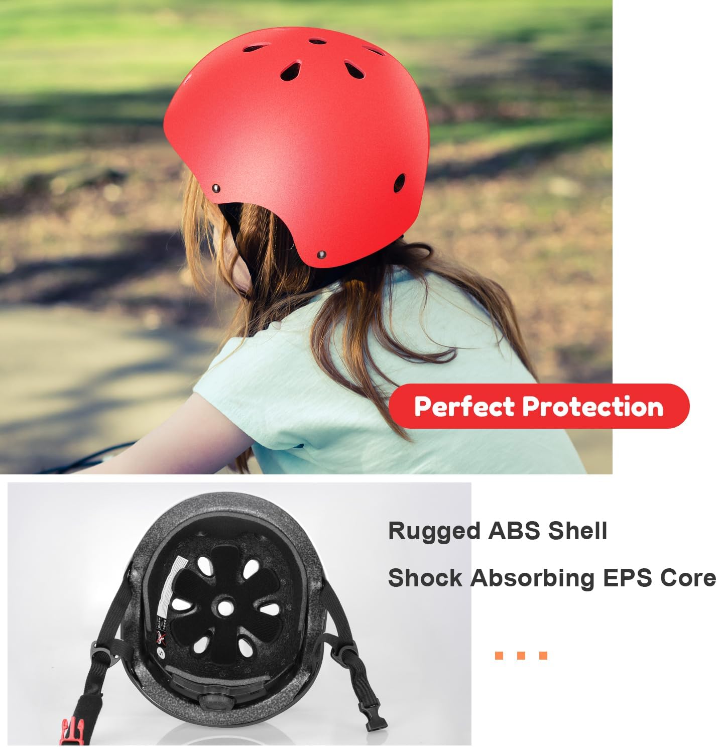 Kids Helmet, Toddler Adjustable Kids Ages 3-8 Years Old Boys Girls Multi-Sports Safety