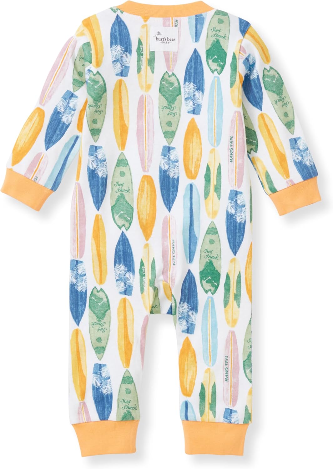 Burt's Bees Baby baby-boys Sleep and Play Pjs, 100% Organic Cotton One-piece Zip Front Footless Romper Jumpsuit Pajamas