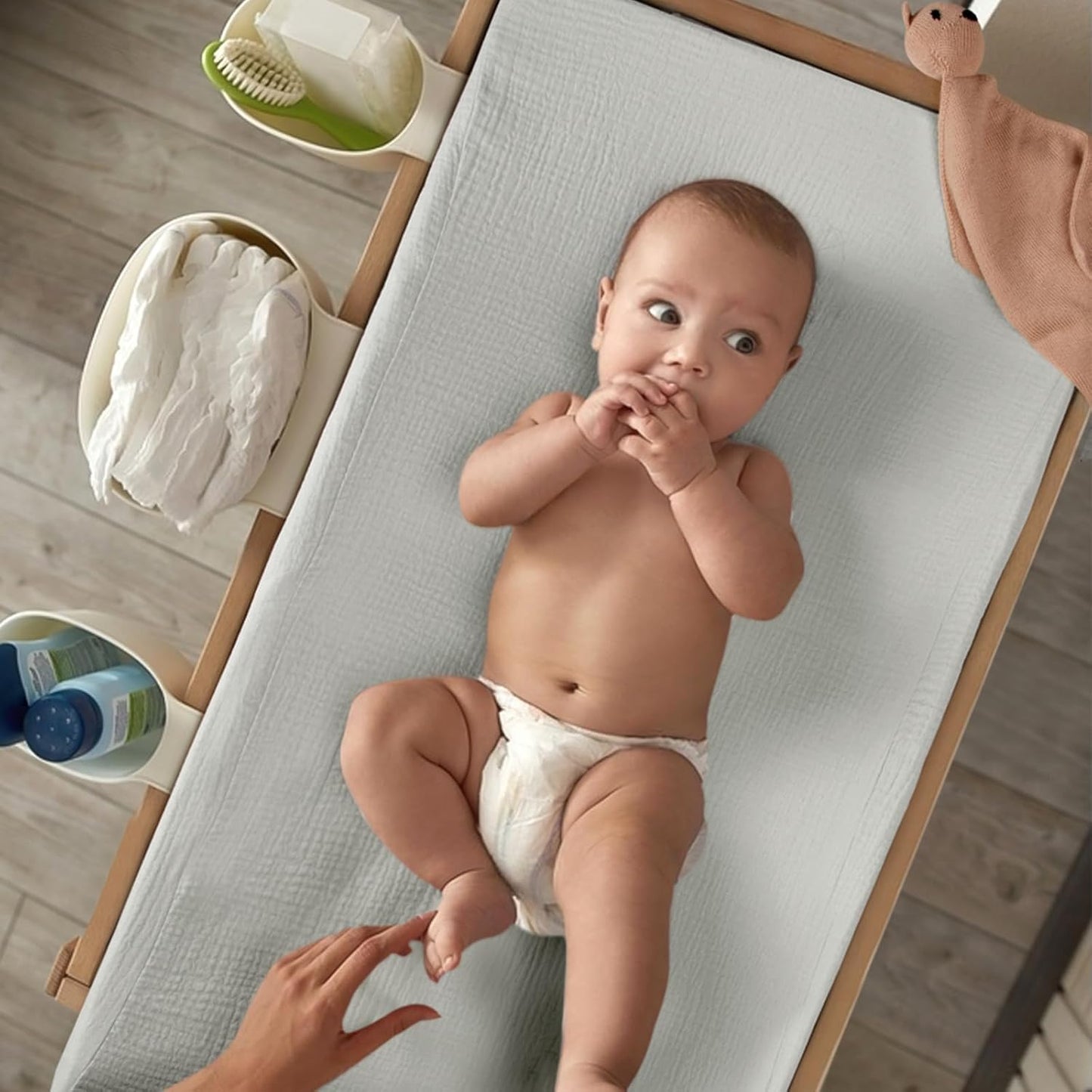 lulumoon Baby Changing Pad Cover: Muslin Diaper Changing Table Pad Cover - Changing Pad Sheets for Girls Boys