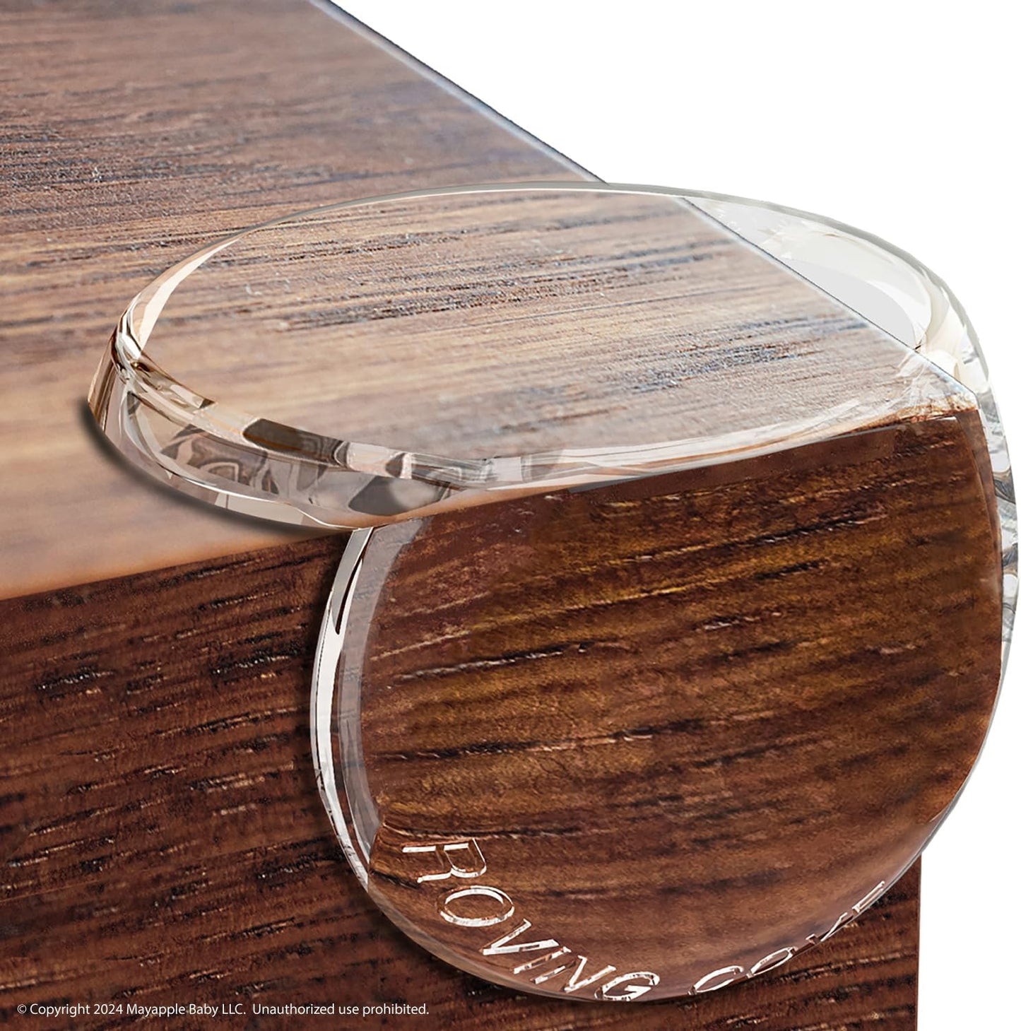 Roving Cove Clear Corner Protector, Pre-Taped 3M Adhesive, Easy-to-Peel Tab, No Odor, No Residue, Baby Proofing Furniture Safety Bumper Guards, Pack of 8