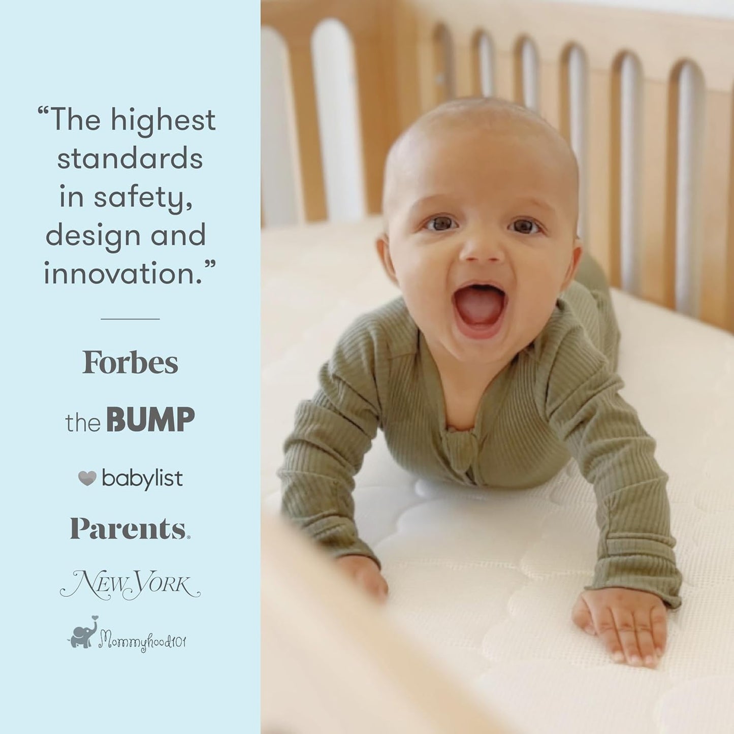 Newton Baby Crib Mattress and Toddler Bed - Ultra-Breathable Proven to Reduce Suffocation Risk, 100% Washable, 2-Stage, Non-Toxic Better Than Organic, Removable Cover - Deluxe 5.5" Thick- White