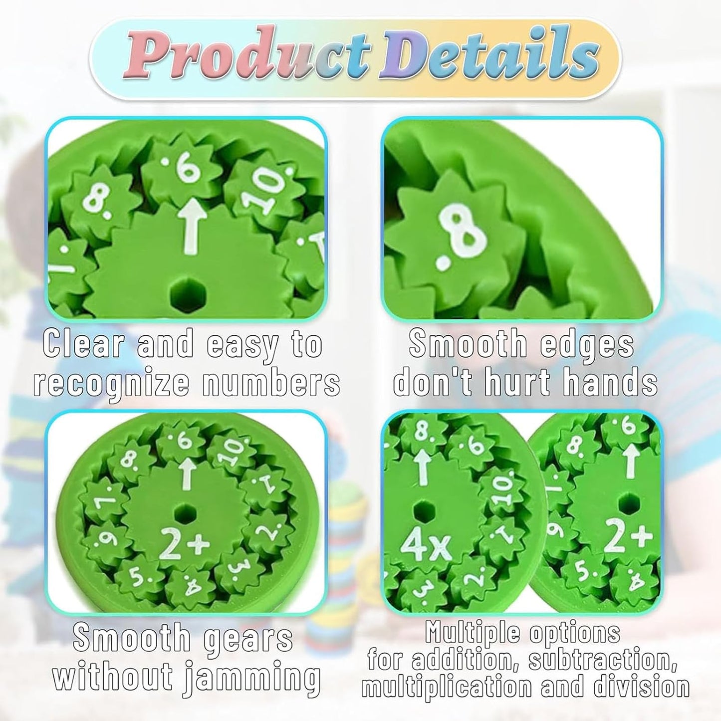 Math Fidget Spinners, Cool Math Fidget Spinners Toys, Funny Number Fidget Toy Learning Game, Multiplication Chat Game Fidget Toys for Adults Kids (Add 9Pcs)