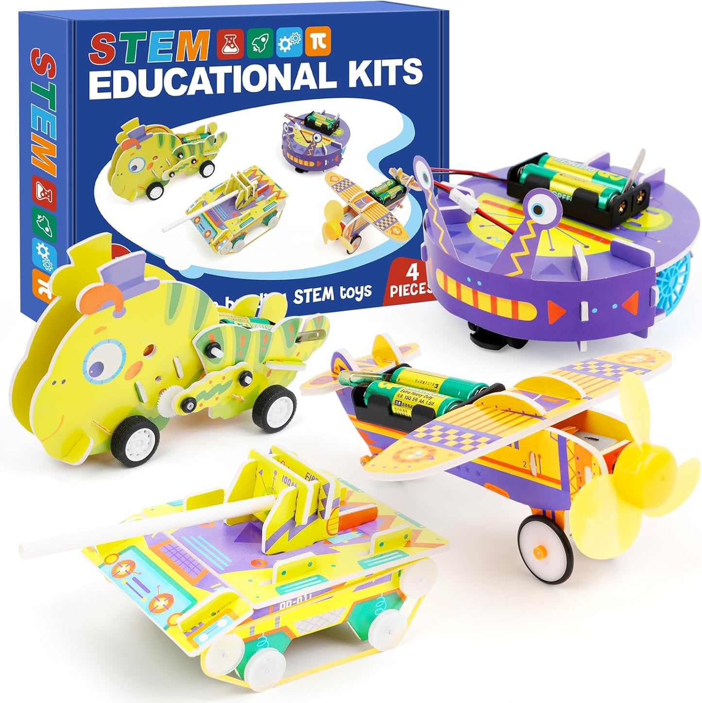 STEM Kits for Kids Age 8-10, STEM Toys for Boys Age 8-12, Science Experiments Robotics Engineering Projects Crafts Robot Building Activities for 6 7 8 9 10 11 12 13 14 Year Old Boys