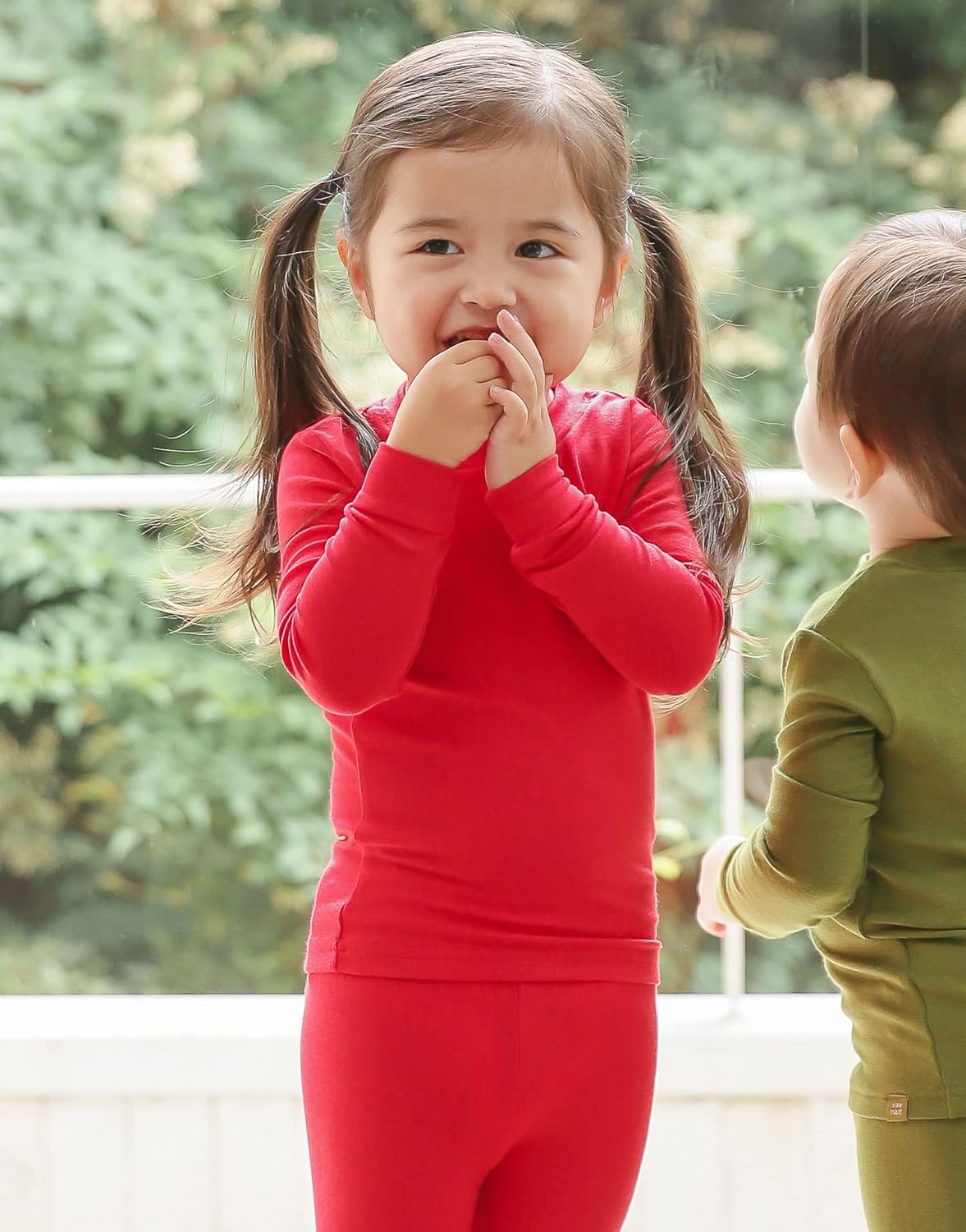 VAENAIT 6M-12Y Toddler Toddler Kids Toddler Girls Boys Soft Comfy Modal Tencel Solid Raglan Sleepwear Pajamas Pjs 2pcs Set