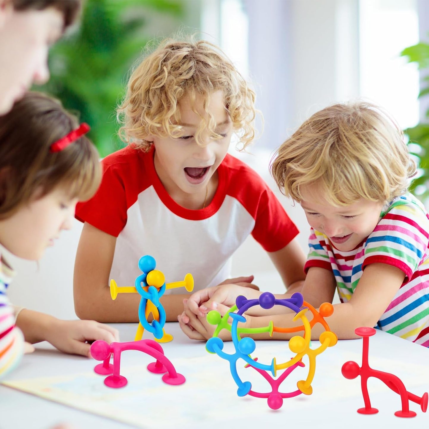 Suction Fidget Toys for Kids, 42Pcs Sensory Fidget Toys for Boys Girls, Office Stress Relief Toys for Adults, Cars Travel Toys for Toddlers, Windows Toys Party Favors Kids Classroom Prize Bulk