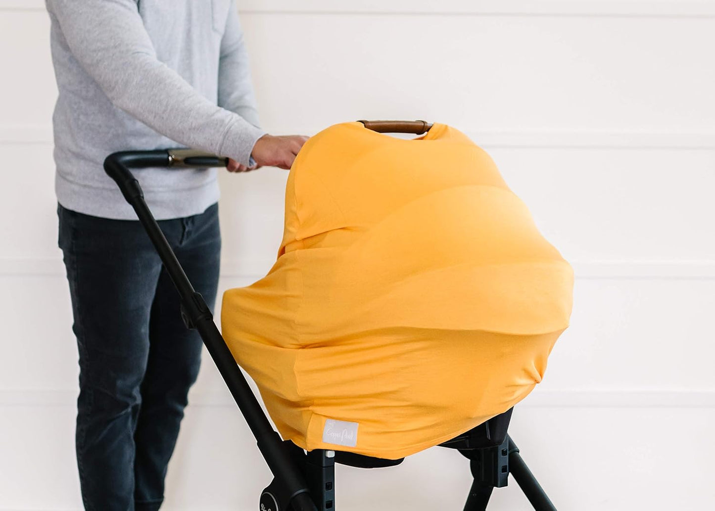 Copper Pearl Multi-Use Cover: Car Seat Covers, Nursing Cover, and Stroller Cover for Sun - Stretchy Fabric, All-Season Use, Stylish Designs, Easy Access for Moms - Solar