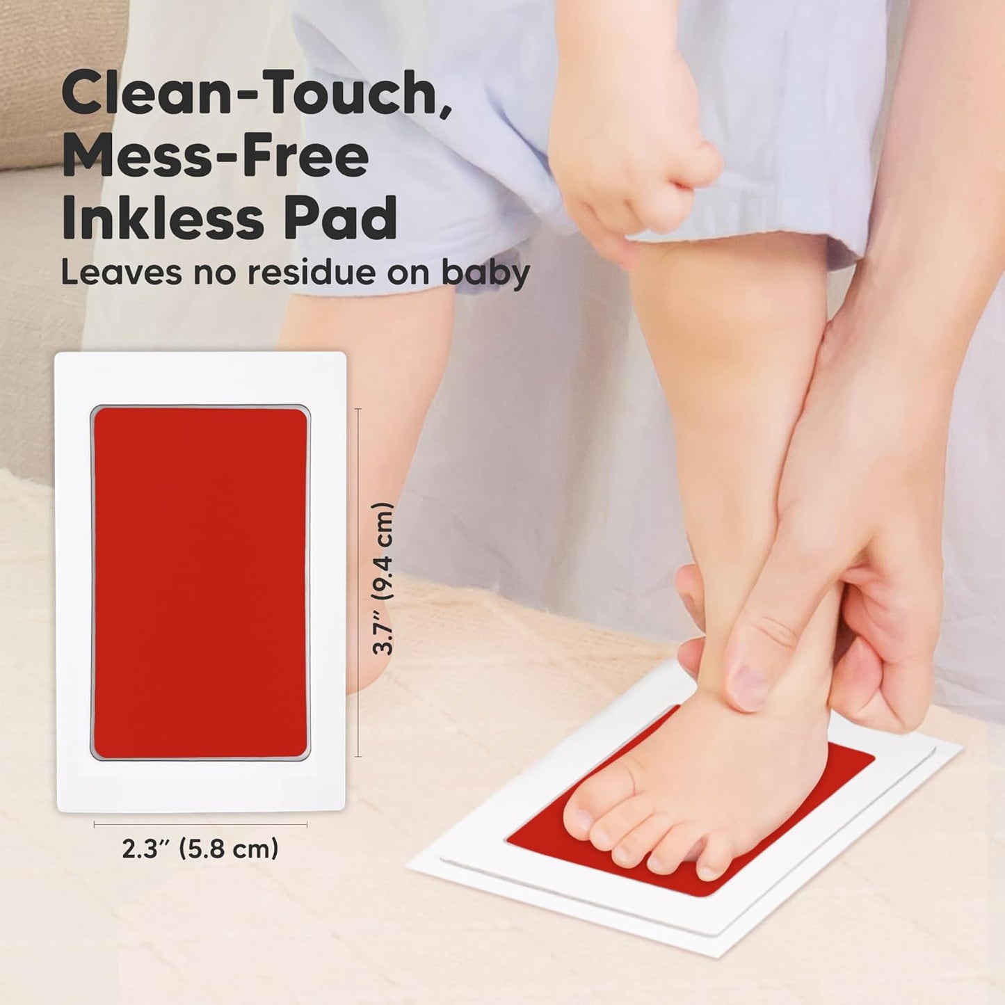 4-Pack Inkless Baby Hand and Footprint Kit - Mess Free Ink Pad for Newborn Keepsake, Dog Nose & Paw Print Kit, Clean Touch Ink Pad for Baby Hand & Footprints, Ideal New Mom Gifts (Halloween)