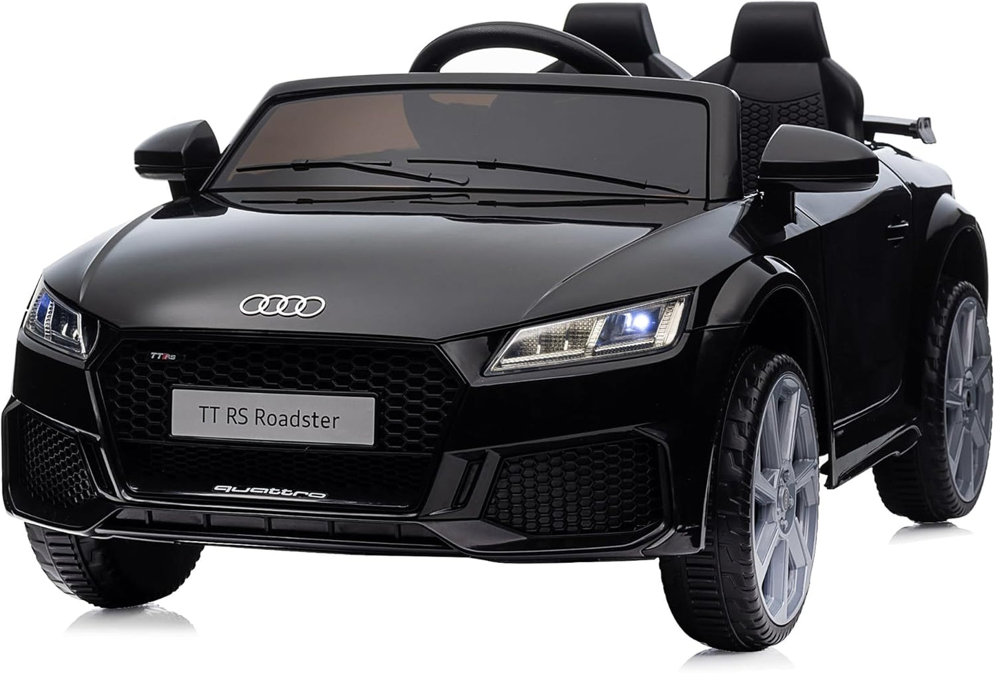 Kids Electric Car, Licensed Audi 6V Kids Ride on Toy Car for Toddlers with Remote - Black