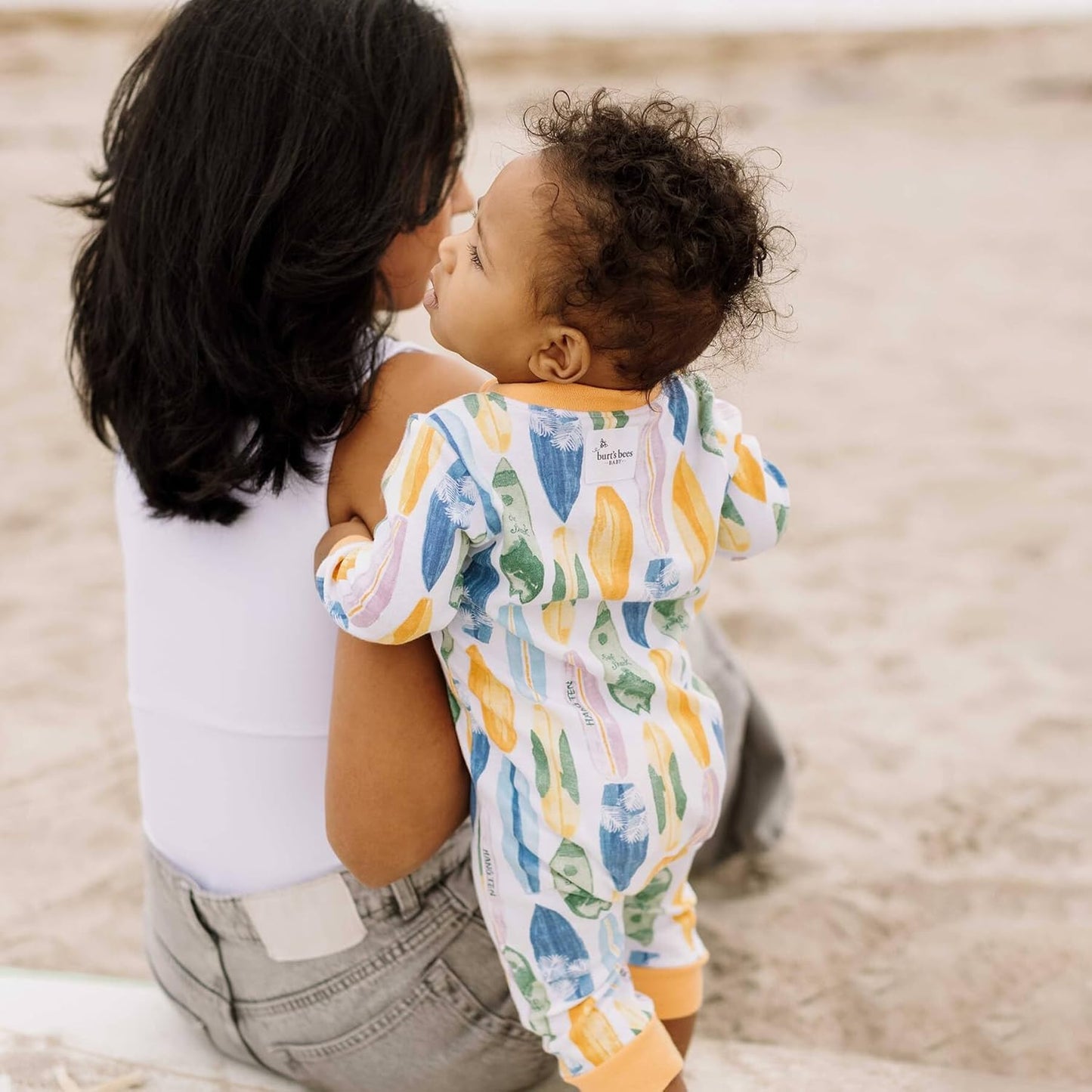 Burt's Bees Baby baby-boys Sleep and Play Pjs, 100% Organic Cotton One-piece Zip Front Footless Romper Jumpsuit Pajamas