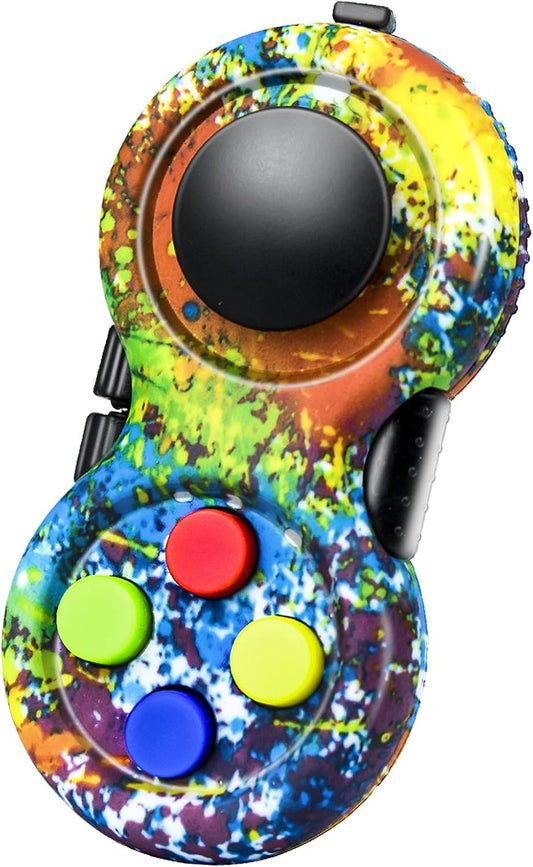 WTYCD Original Fidget Toy Game, Rubberized Classical Controller Fidget Concentration Toy with 8-Fidget Functions and Lanyard - Excellent for Relieving Stress and Anxiety