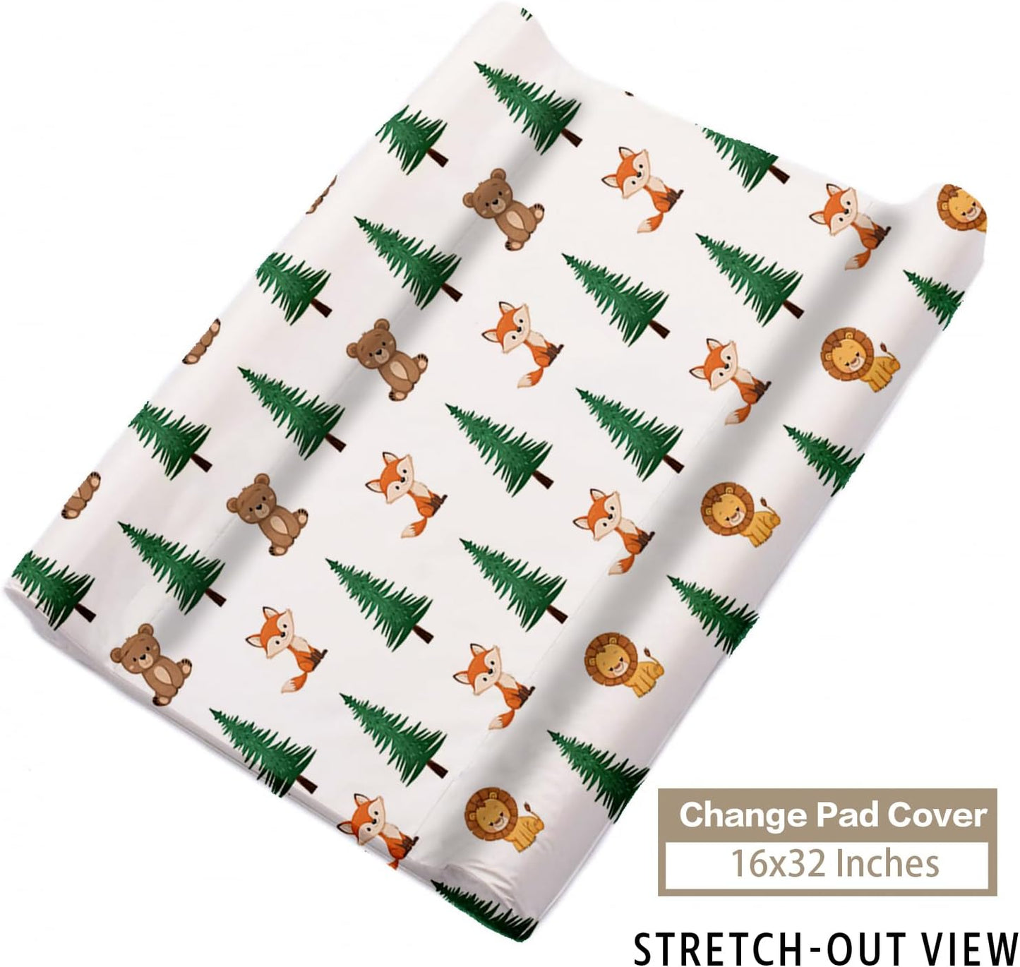 Custom Name Crib Bedding Set - Animal Theme, Personalized Nursery Bedding 3-Piece Set– Soft Blanket, Fitted Sheet, Changing Pad Cover – for Newborns Boys Girls Nursery Gifts