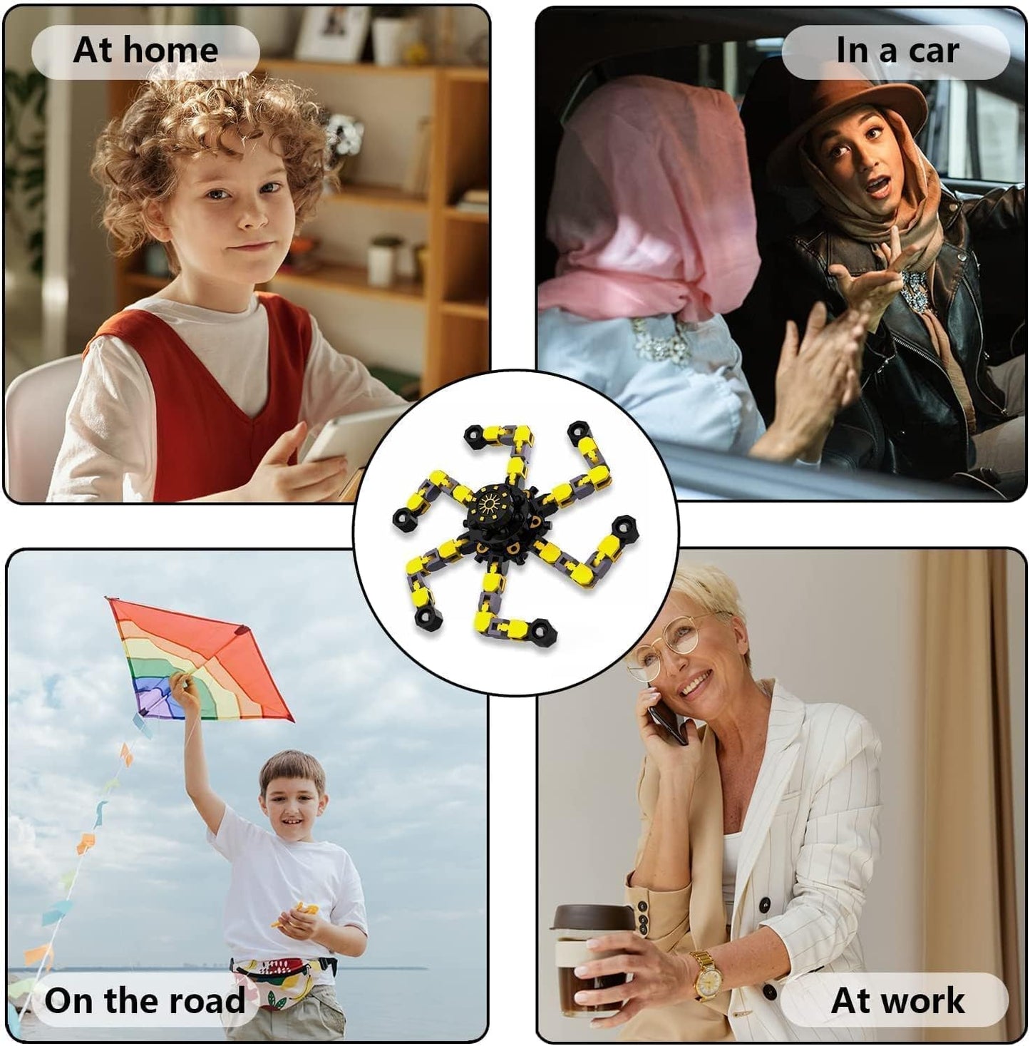 12 Pcs Deformable Robot Fidget Spinners Toys for Party Favor, Transformable Fingertip Spinner for Classroom Prizes, Christmas Valentine Gifts Goodie Bag Stocking Easter Basket Stuffers for Kids