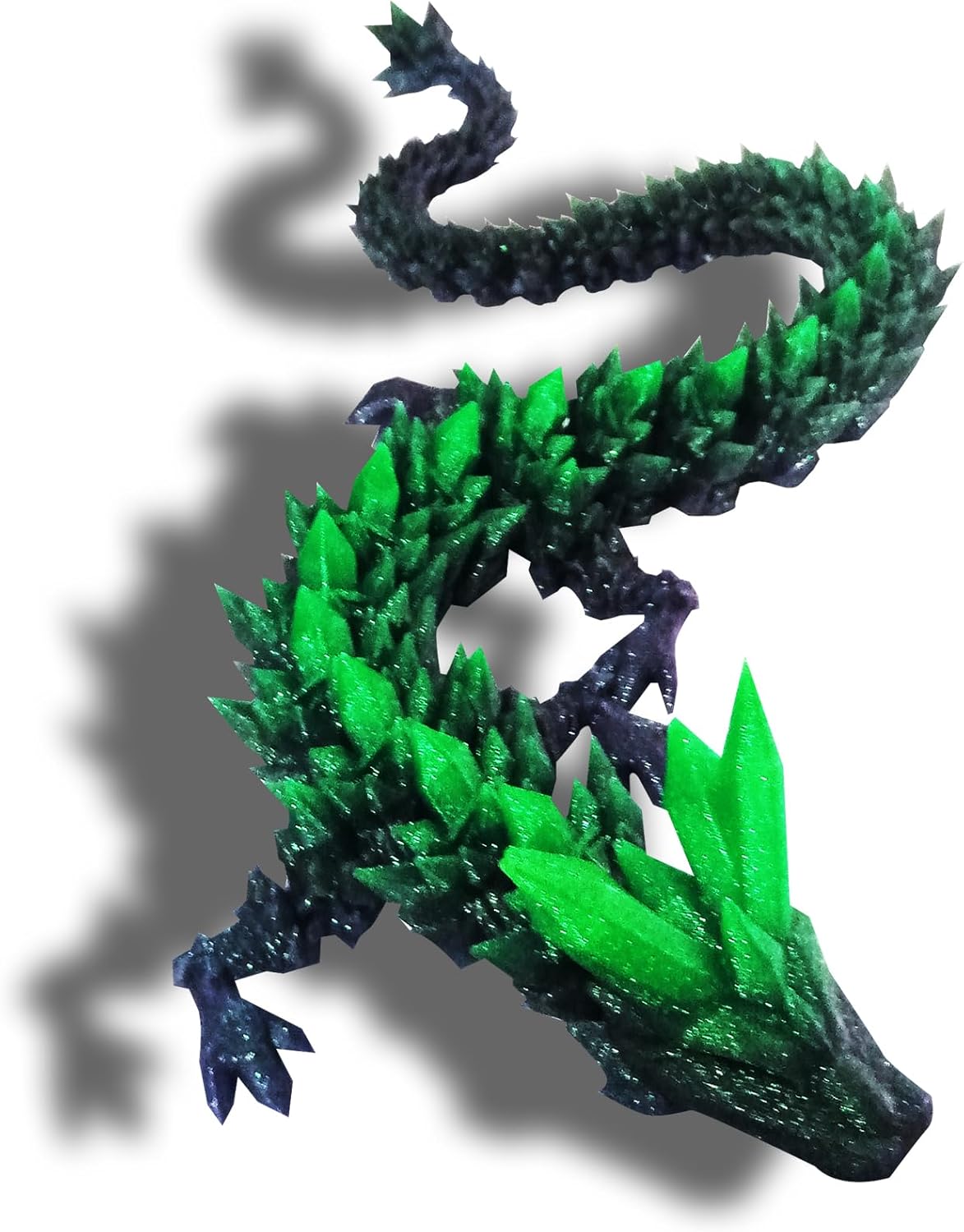 12inch 3D Printed Dragon Egg,Mystery Crystal Dragon Fidget Toys,Articulated Dragon,Home Desk Decor Easter Surprise Dinosaur Eggs,Adults Fidget Toys for Autism/ADHD (Colorful)