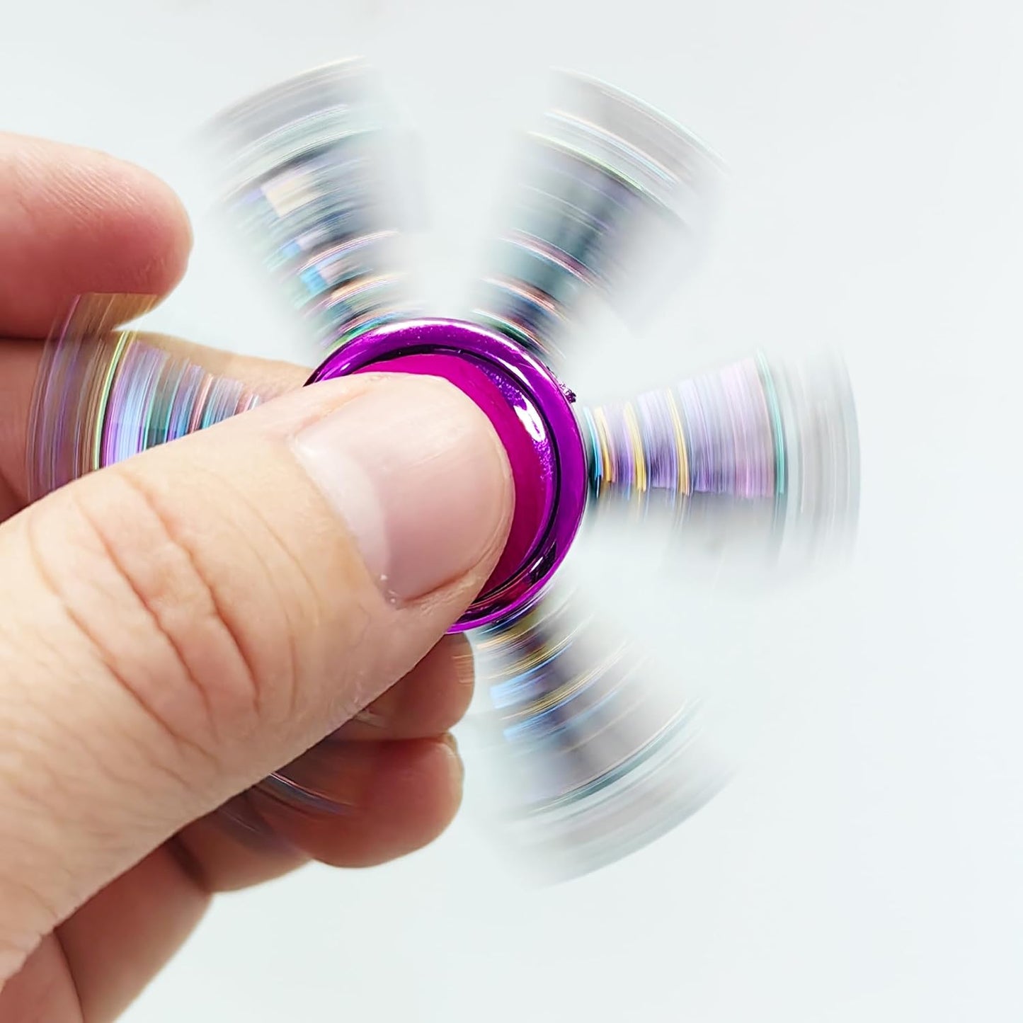 Fidget Spinners Set, Metal Desk Toys for Kids Adults Boys Girls, Hand Spinner Sensory Toys for Party Favors, Stocking Stuffers (3 Pack) (Style-2)