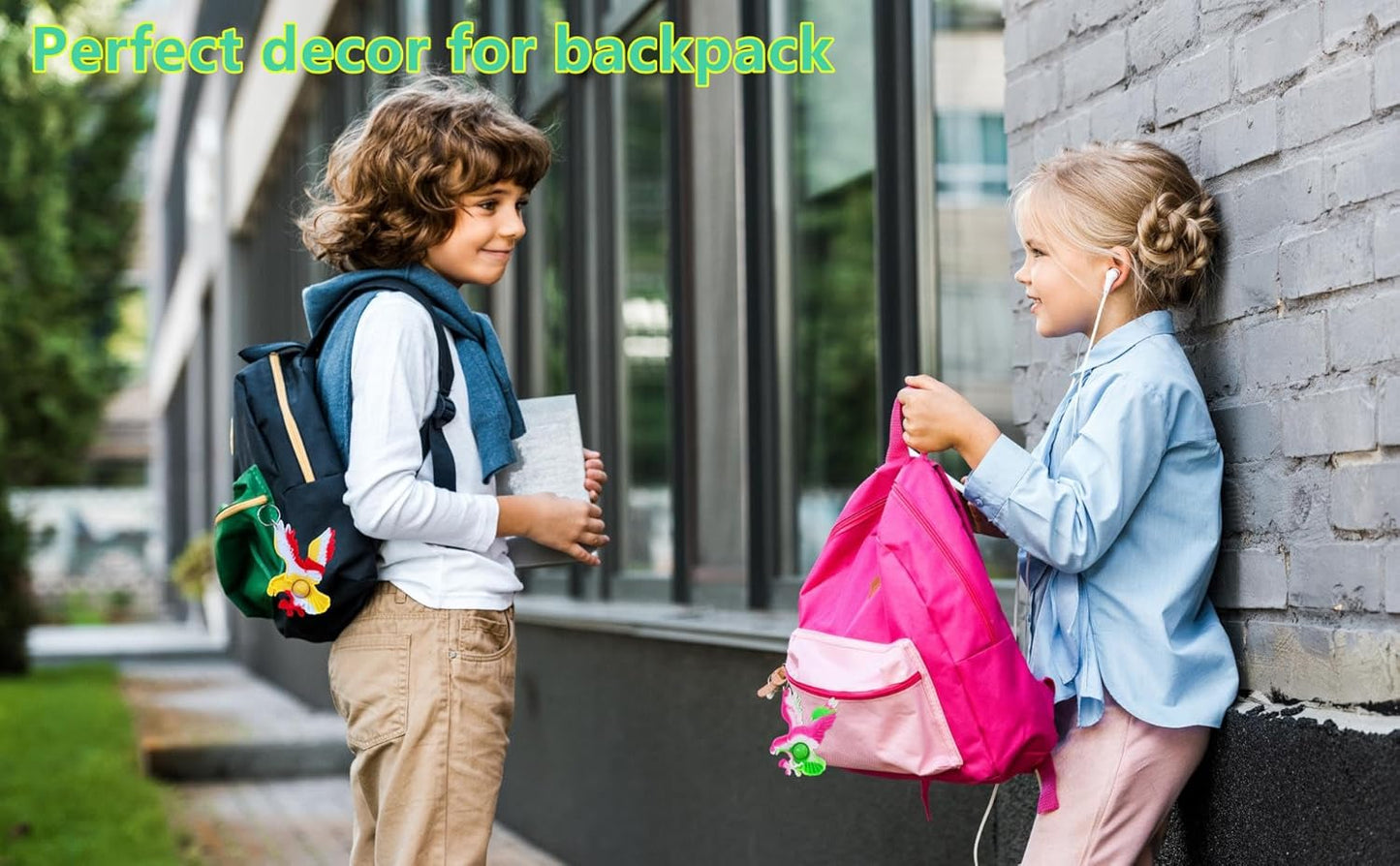 24 Packs Bulk Mini pop Fidget Keychain , Birthday for Boys and Girls Kids Party Favors Supplies and Classroom Student Prize