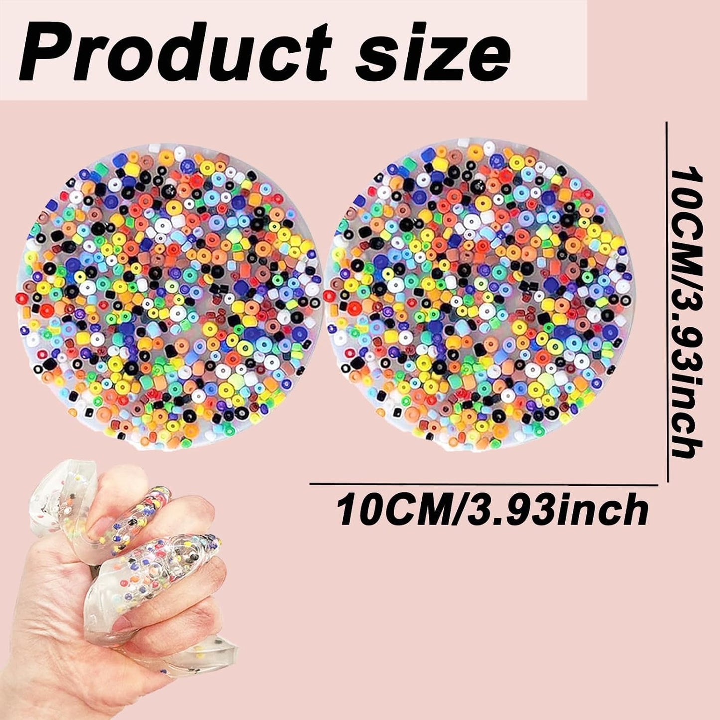 2 Pack Skin Picking Fidget Toys, Sensory Pick Pad Fidget Toy, Picky Party Pad, Trichotillomania Toys for Skin Pickers, Dermatillomania ADHD OCD for Adults, Power Your Fun (10CM/3.9inch)