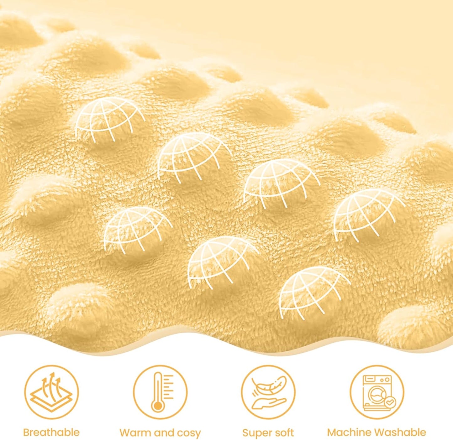 Bee Kid Blankets for Girls - 30 x 40 Soft Minky Blanket with Double Layer Dotted Backing - Gifts for Girl on Birthday Christmas