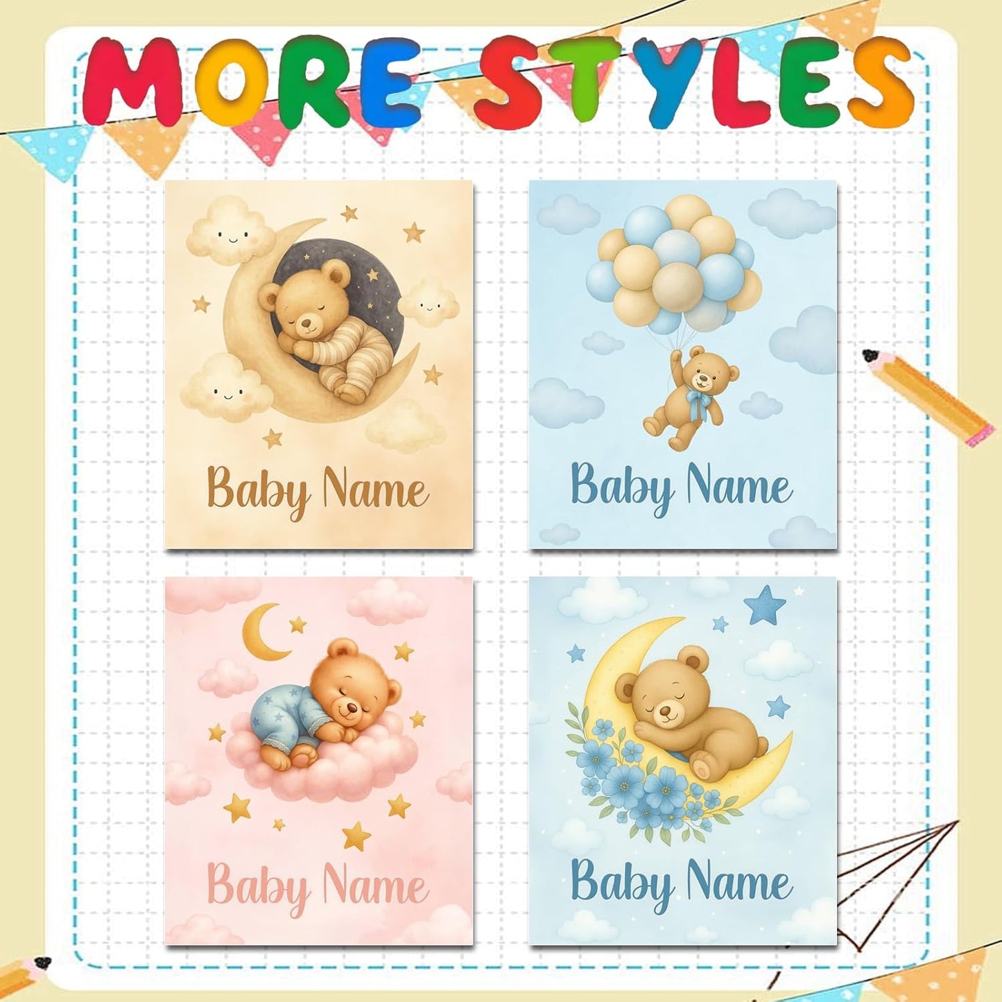 Ship Next Day, Personalized Baby Blanket – Printed in USA, Custom Baby Blanket for Boys & Girls, Baby Blanket with Name, Baby Shower, Easter, Christmas, Birthday Newborn & Toddler Gifts, Baby Gifts