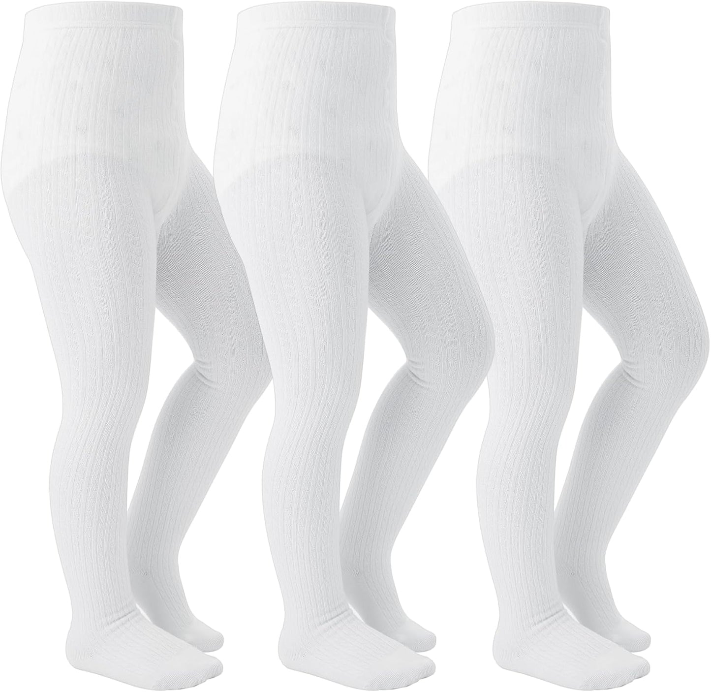 Girls Tights Seamless Toddler Stockings Tights Soft Cotton Cable Knit Baby Girl Tights Leggings 4-12 Years