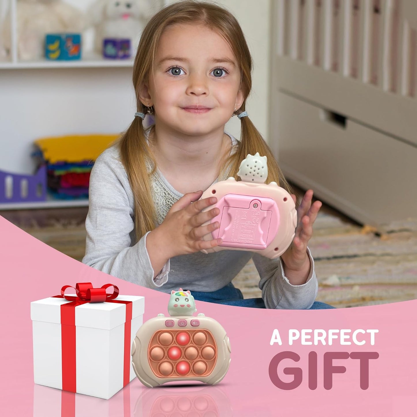 CJ Toys® Fast Push Game, Quick Push Pop Game It Fidget Toy Pro - Stress Relief & Focus Booster , Quick Game, Popit , Popit Game Controller