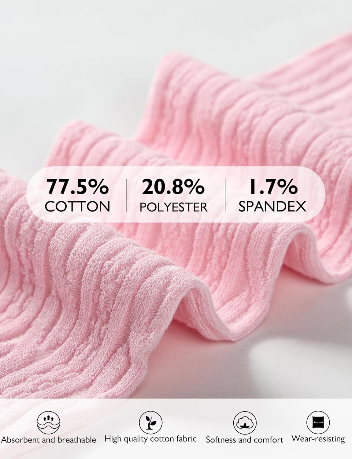 Baby Girls Tights Cable Knit Toddler Leggings Winter Solid Cotton Tights School Stockings 2 Pack 2T-12 Years