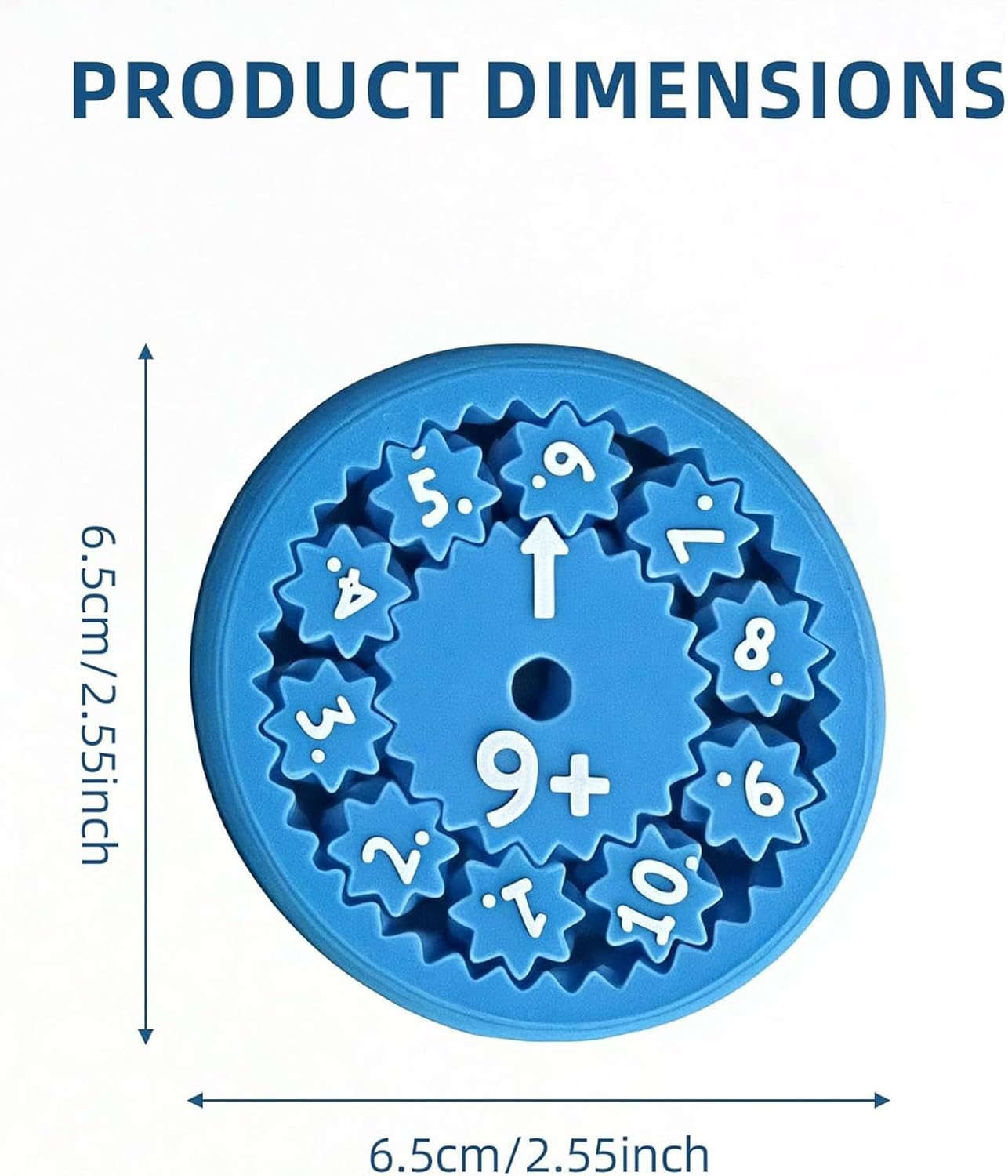 9Pcs Math Fidget Spinners, Math Fidget Toy, Math Facts Fidget Spinners for All Kids - Fidget Learning Game Toy Anxiety Relief Toys for Kids Autism (Add Or Subtract)