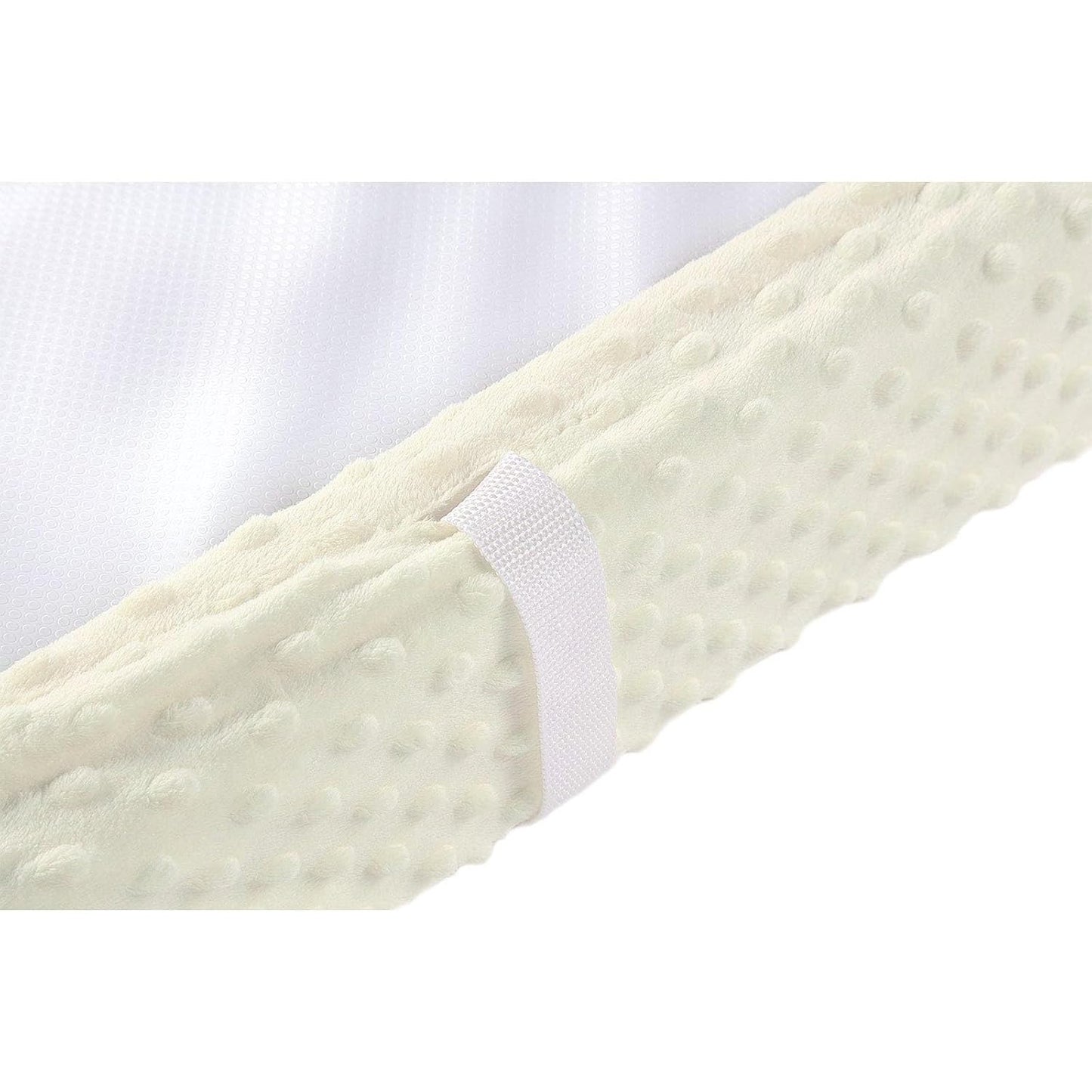 Baby Changing Pad Cover, Super Soft Plush Dot Diaper Changing Table Covers for Baby Girls and Boys, Ultra Comfortable, Safe for Babies, Fit 32"/34'' x 16" Pad (Cream Yellow)