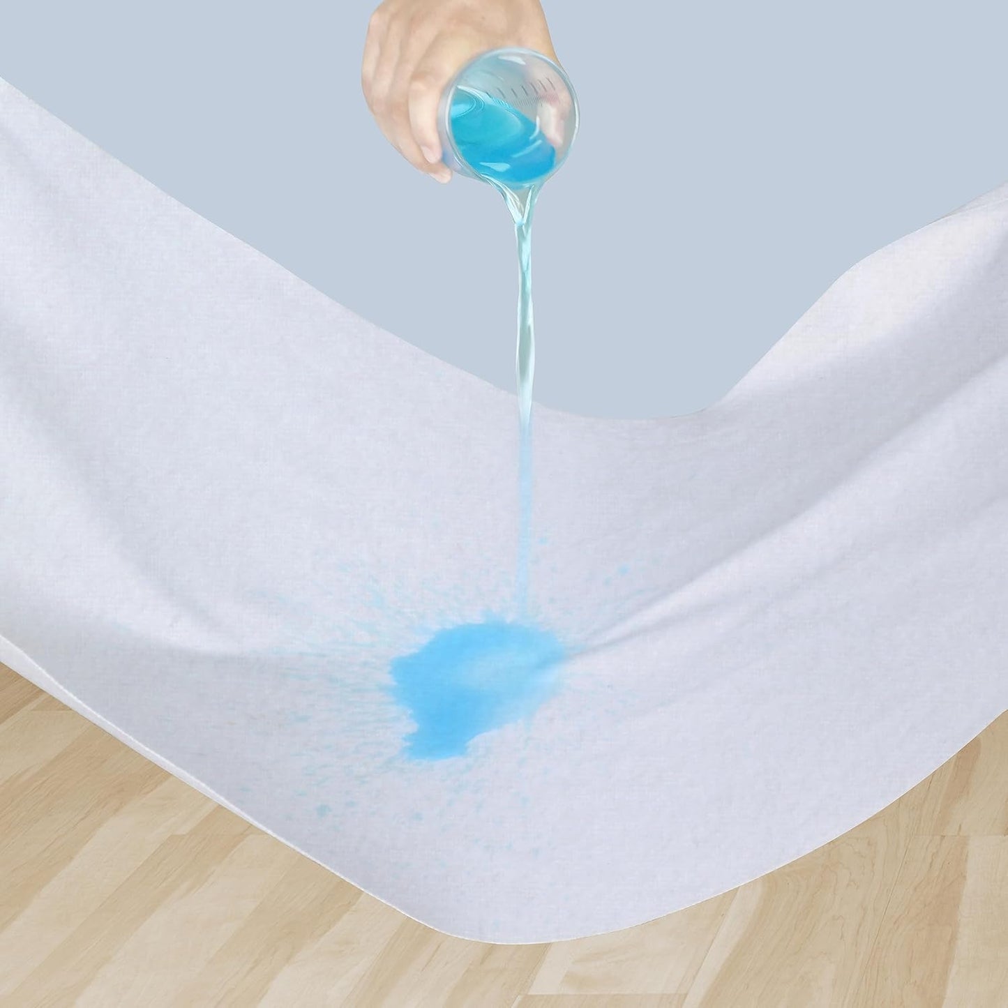 Flannel Crib Protector Pad，100％ Waterproof Mattress Protector Pad, One Size, 27" X 50" White