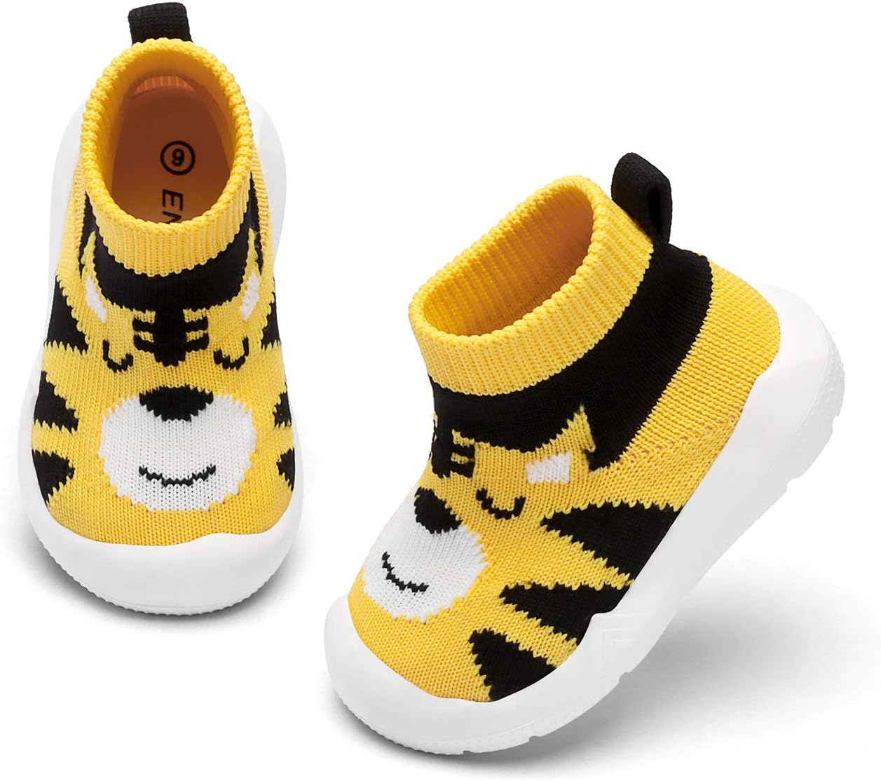 Engtoy Baby Shoes & Socks - Non-Slip Breathable Slippers with Soft Rubber Sole - Baby Boys & Girls Slip On Sneakers