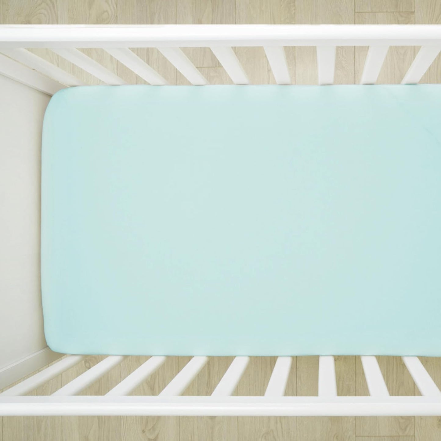 HonestBaby Unisex-Baby Fitted Crib Sheets Set Standard Mattress, 100% Organic Cotton Baby Boys, Girls, Neutral, 1 Pack - SAGE, One Size