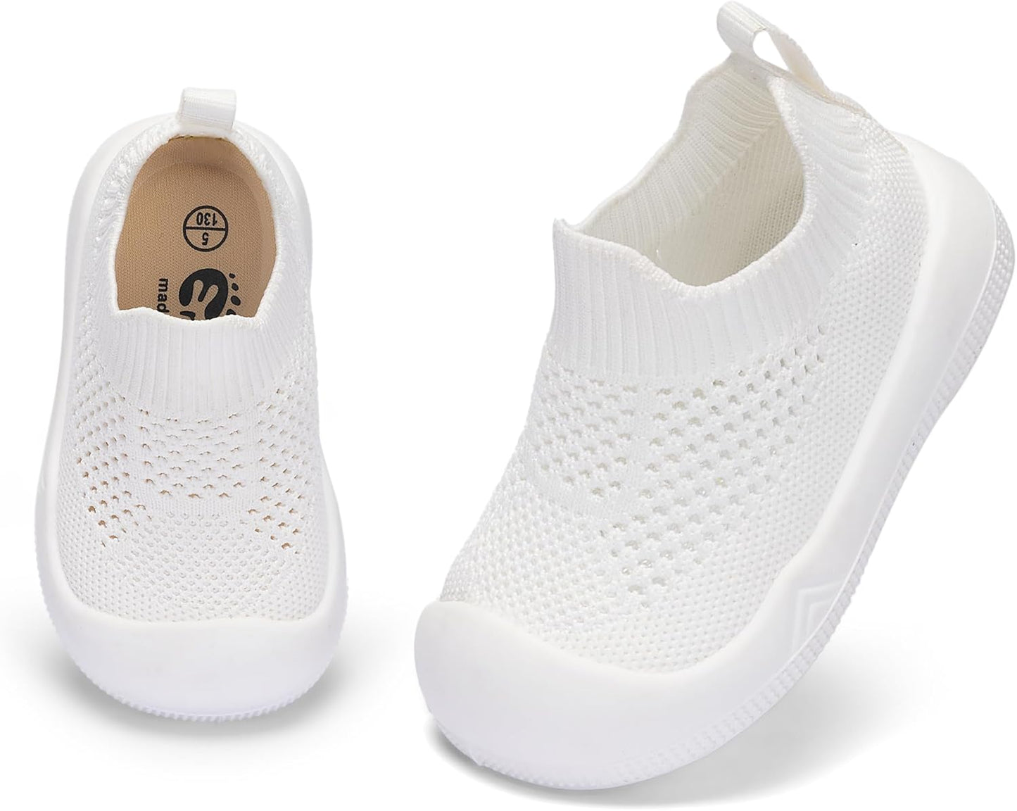 Engtoy Baby Shoes & Socks - Non-Slip Breathable Slippers with Soft Rubber Sole - Baby Boys & Girls Slip On Sneakers