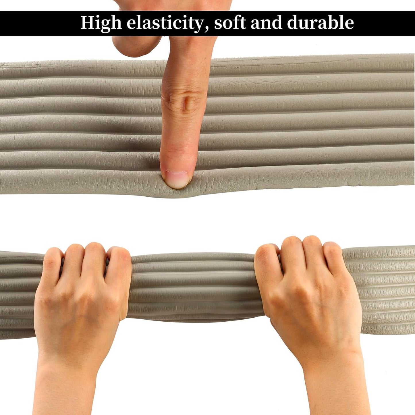 Corner Protector for Baby, Widen Edge Protector with Adhesive Backing, Baby Proofing Edge Corner Protectors Self Adhesive Furniture Corner Guard Bumper for Table, Desk, Fireplace (Gray, 6.6ft)