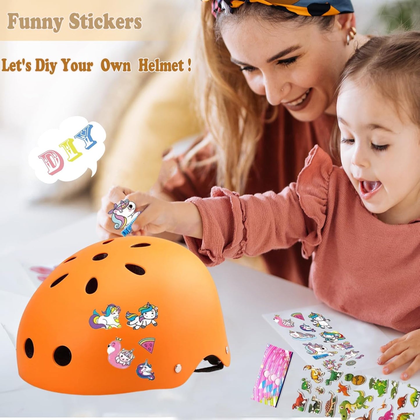 Kids Helmet,Toddler Skateboard Helmets for Ages 2-3-5-8-14 Years Boys Girls with Knee and Elbow Pads Wrist Guards fit Roller Skates,Skateboarding,Skating Scooter Adjustable Kids Helmet