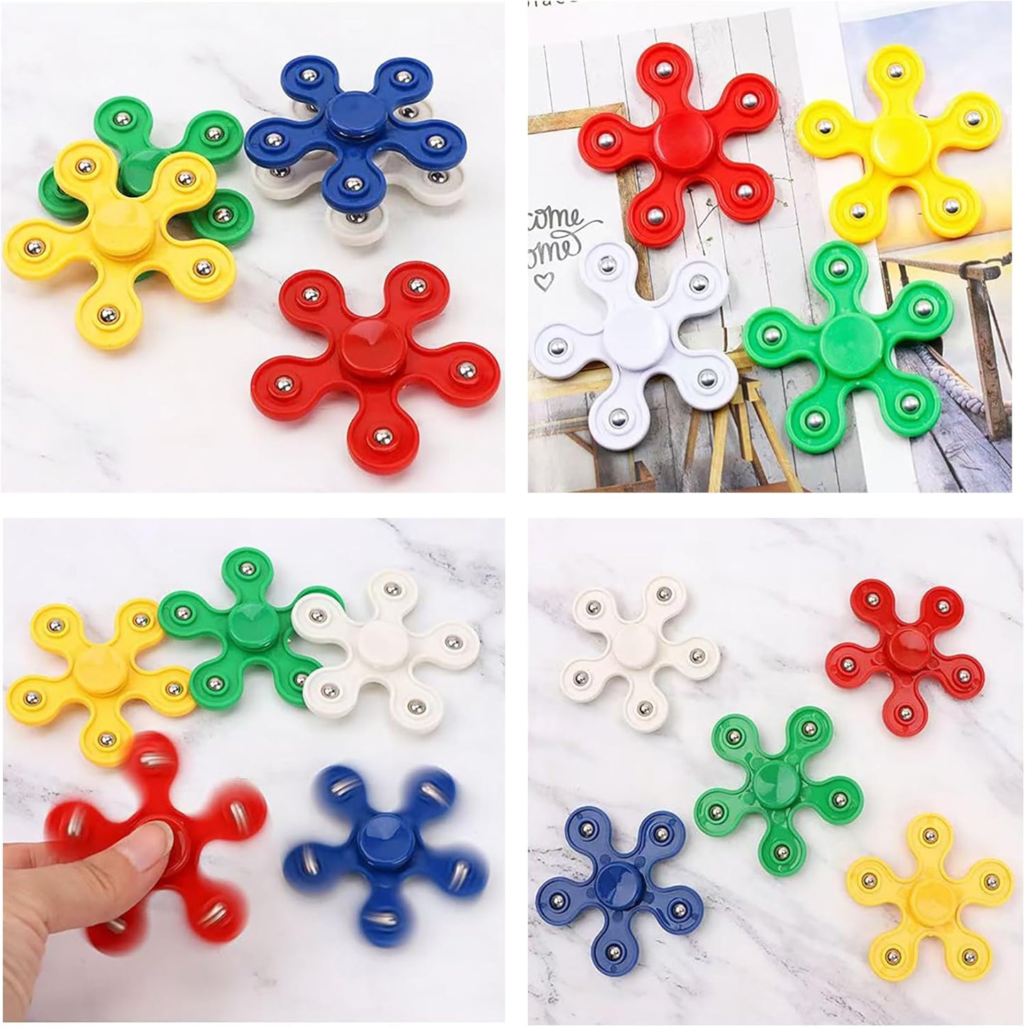 24 Pack Fidget Spinner Toys for Kids，Stress Relief Sensory Toys,Birthday Party Favors Gifts,Goodie Bag Stuffers, Classroom Prizes Fidget Toys