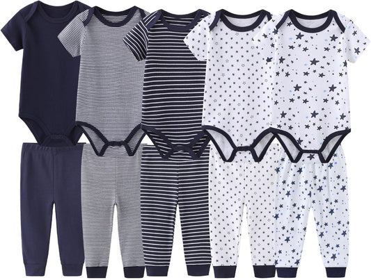 Unisex Baby Boy Girl Pants Sets 10 pack Cotton Casual New born Clothes Comfort Infant Outfit