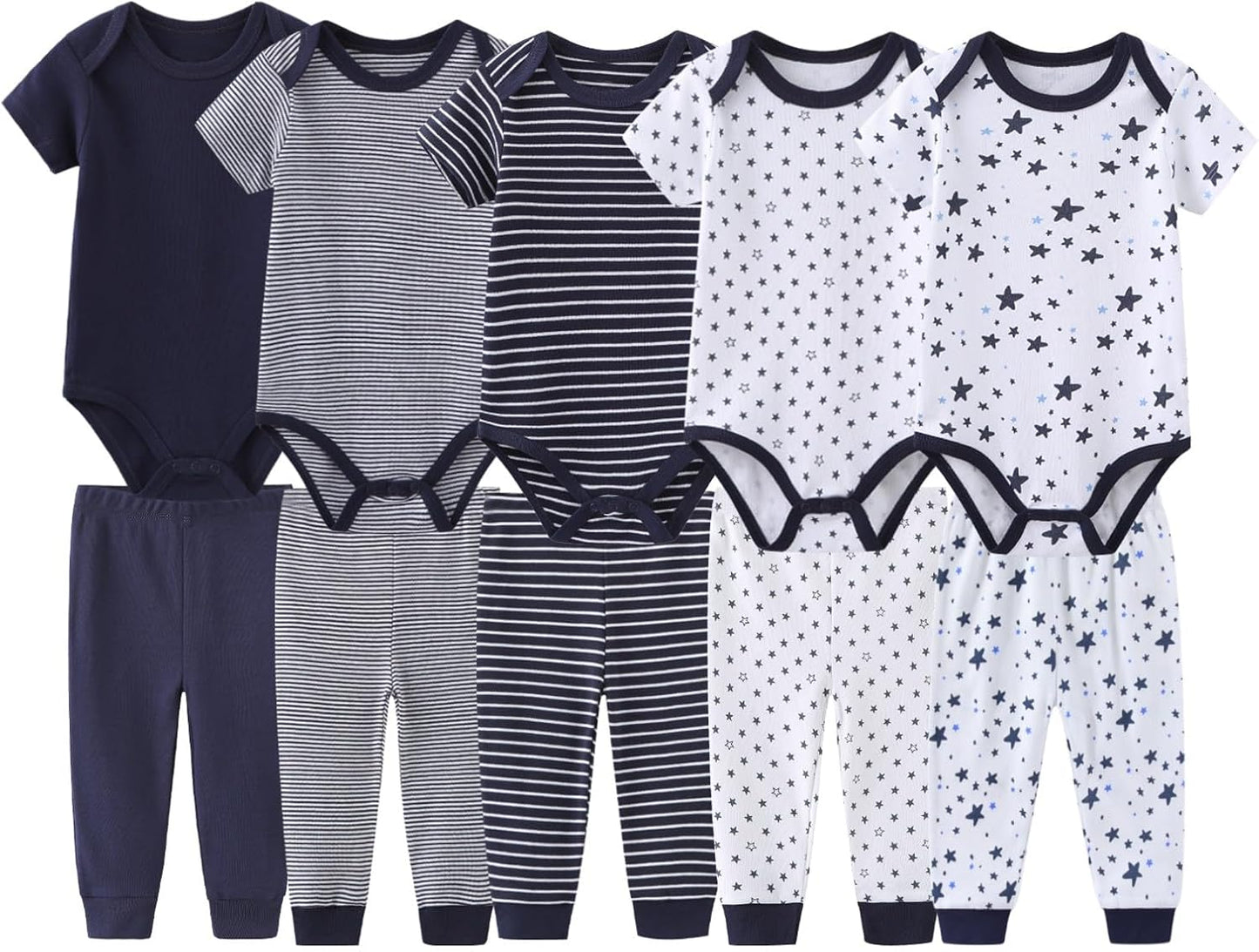 Unisex Baby Boy Girl Pants Sets 10 pack Cotton Casual New born Clothes Comfort Infant Outfit