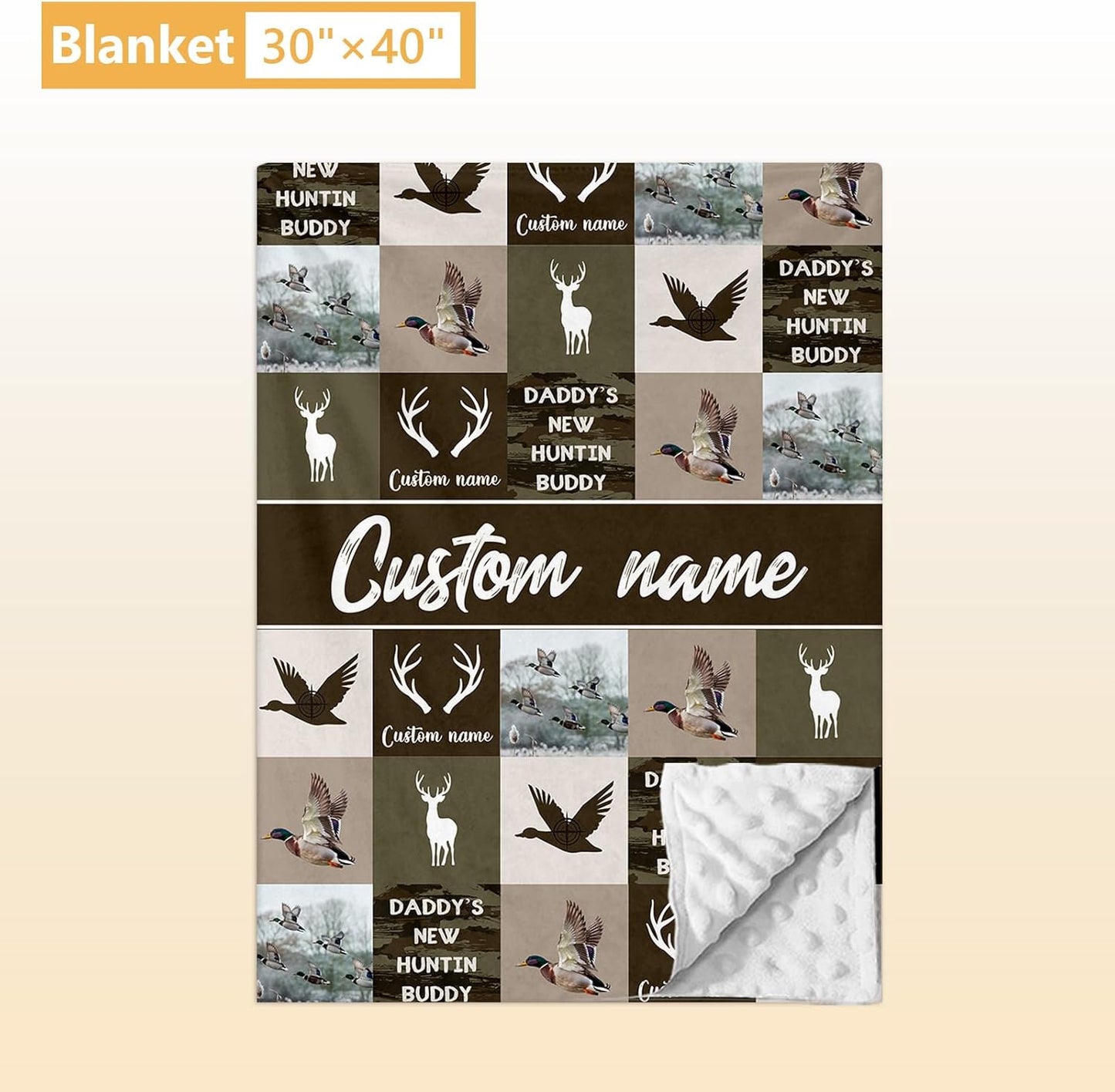 Personalized Crib Bedding Set, 5 Pcs Custom Name Nursery Bedding Set with Double Layer Blanket, Green Woodland Deer Baby Crib Set for Boys Girls, Customized Gifts for Toddlers Infants Babies