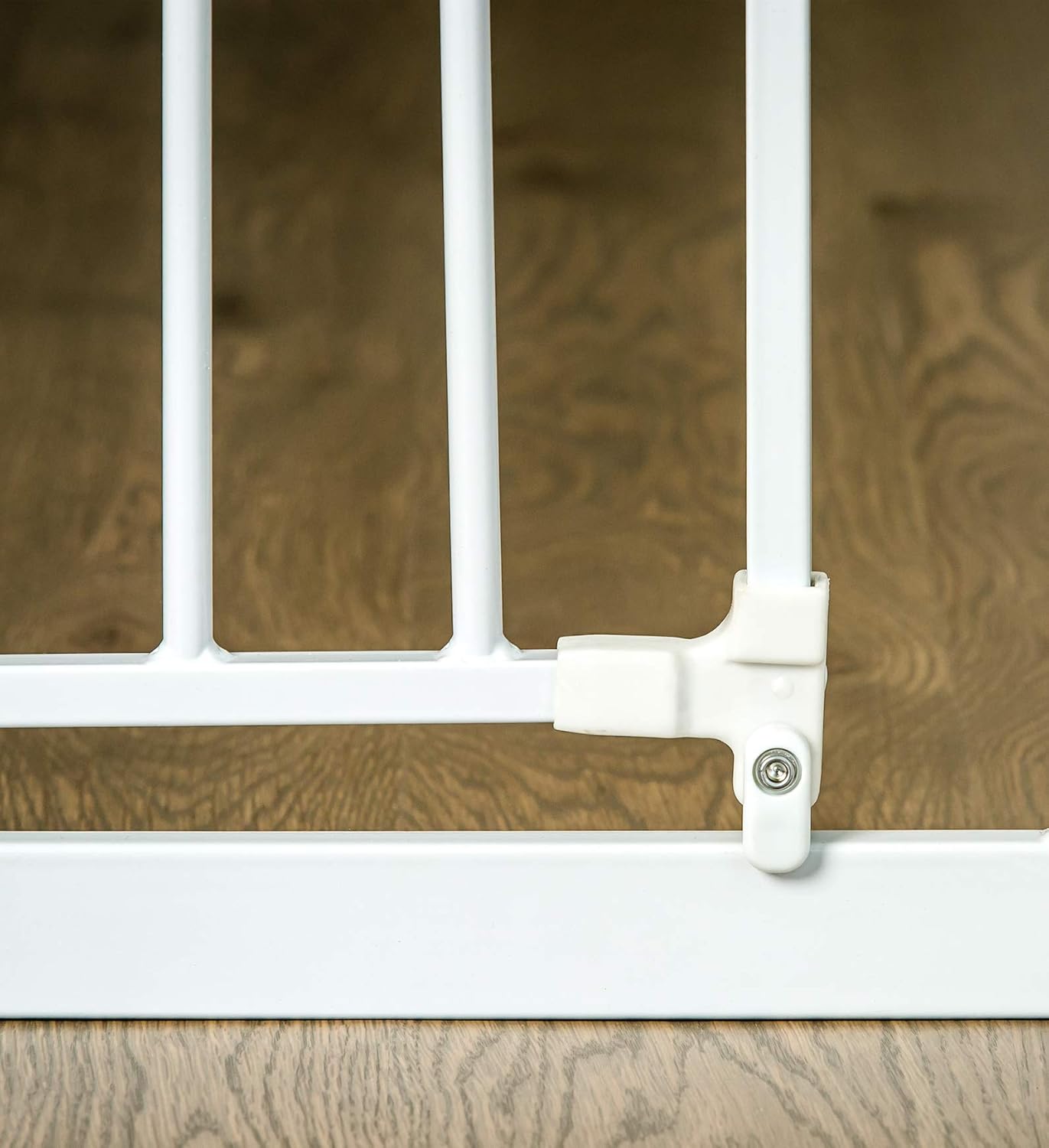 Regalo Easy Step 36" Extra Tall Walk Thru Baby Gate, Includes 4-Inch Extension Kit, 4 Pack of Pressure Mount Kit and 4 Pack Wall Cups and Mounting Kit, White