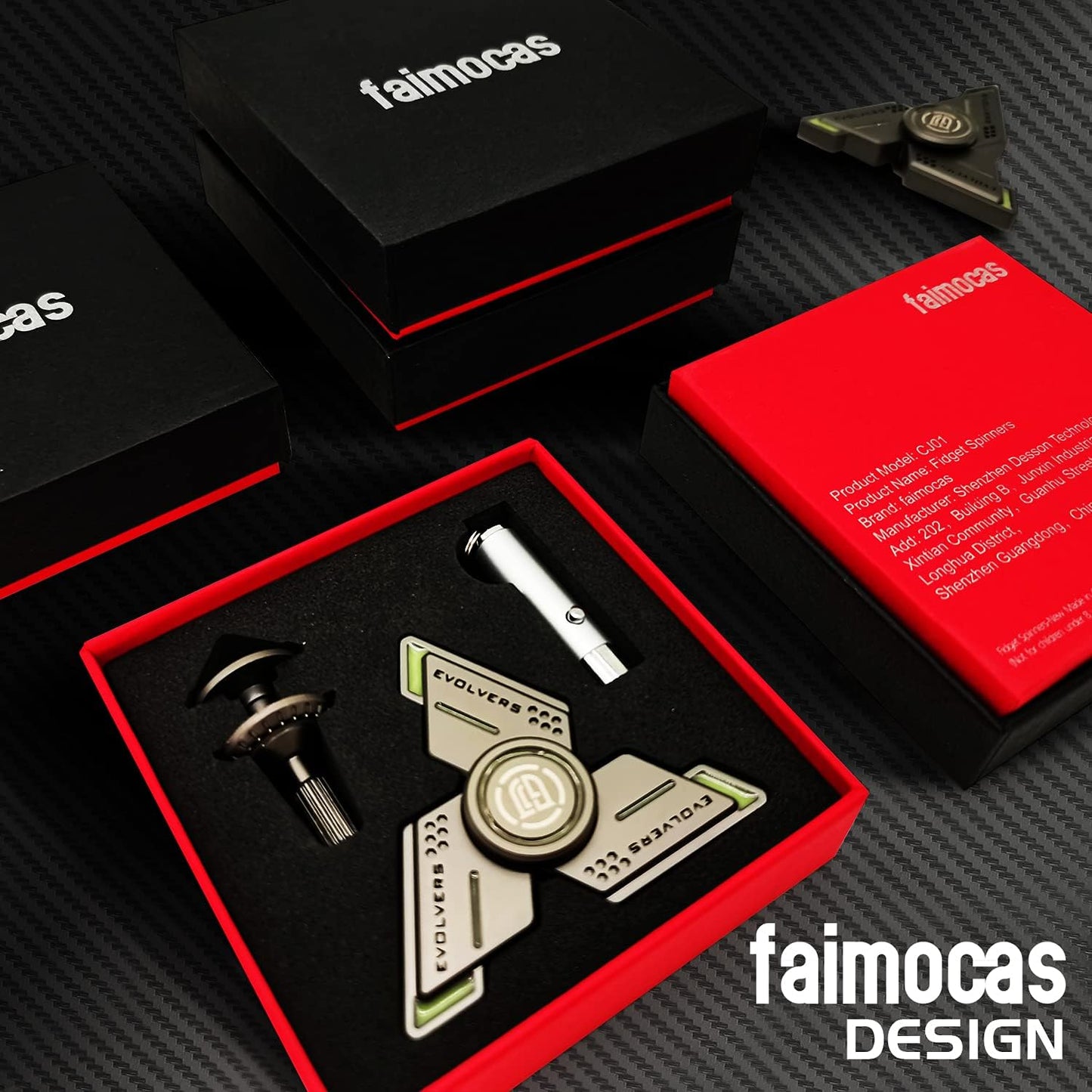 Cyclone Fidget Spinners,Gray Metal with Green Luminous, Durable High Speed Silent Bearing, Finger Hand Spinner,Relieve Stress & Anxiety,Toys/Gifts for Adults & Kids (DIY Accessories Included)