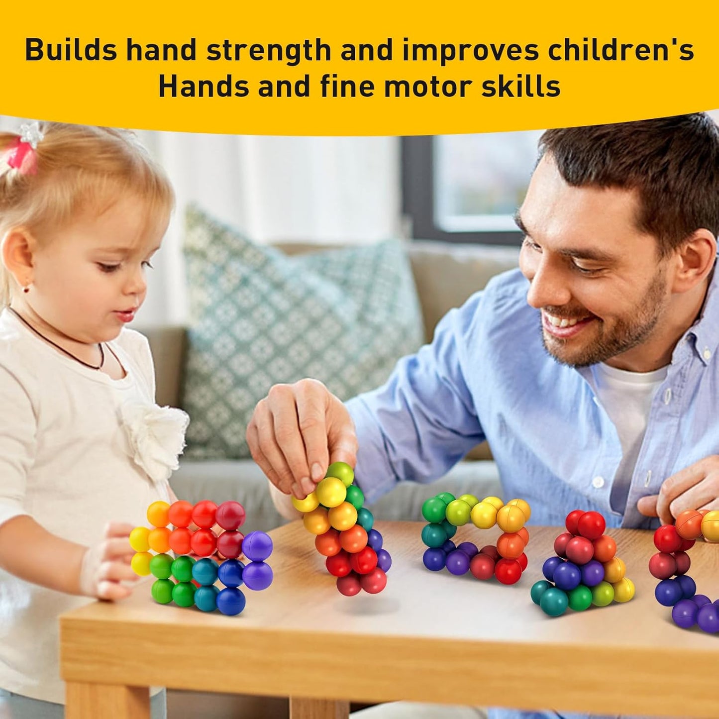 Fidget Toys for Adults Kids, Sensory Toys for Kids with Autism, Educational Ball Kids Toys for 3-12 Year Boys and Girls Toddler Travel Toys, Stocking Stuffers for Adults and Kids