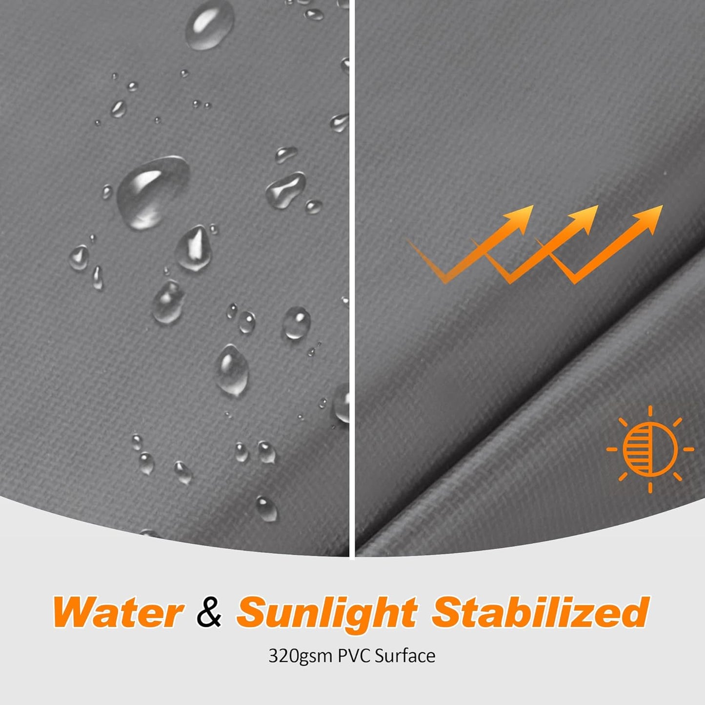 ExacMe Trampoline Pad Replacement 16 15 14 13 12 10 8 Foot, Waterproof Safety Spring Cover Round Frame Pad, No Hole for Pole