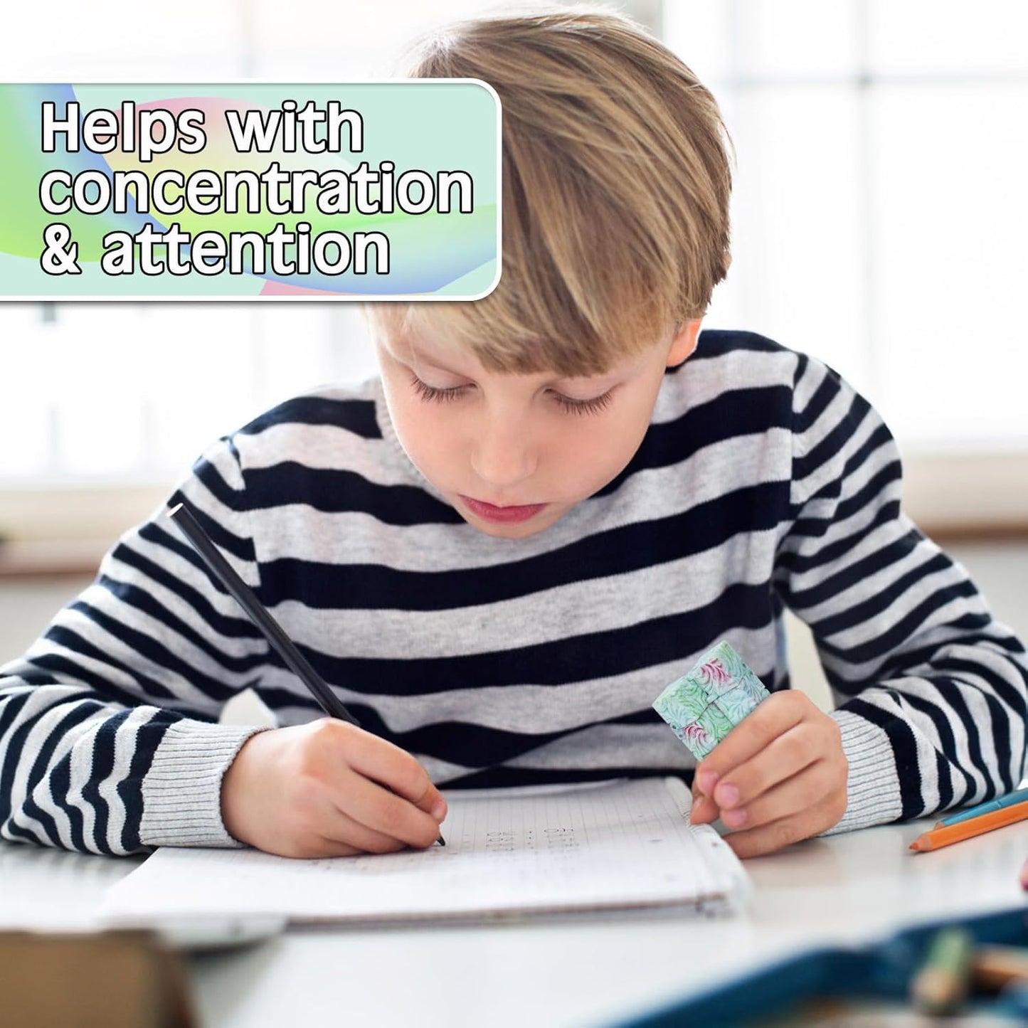 Infinitycube Fidget Toy, Unique Tie-Dye Infinitycube for Kids and Adults, Fidget Toy Relaxing Hand-Held Fidget Toy for Stress Relieve and Anxiety Relief (Rainbow)