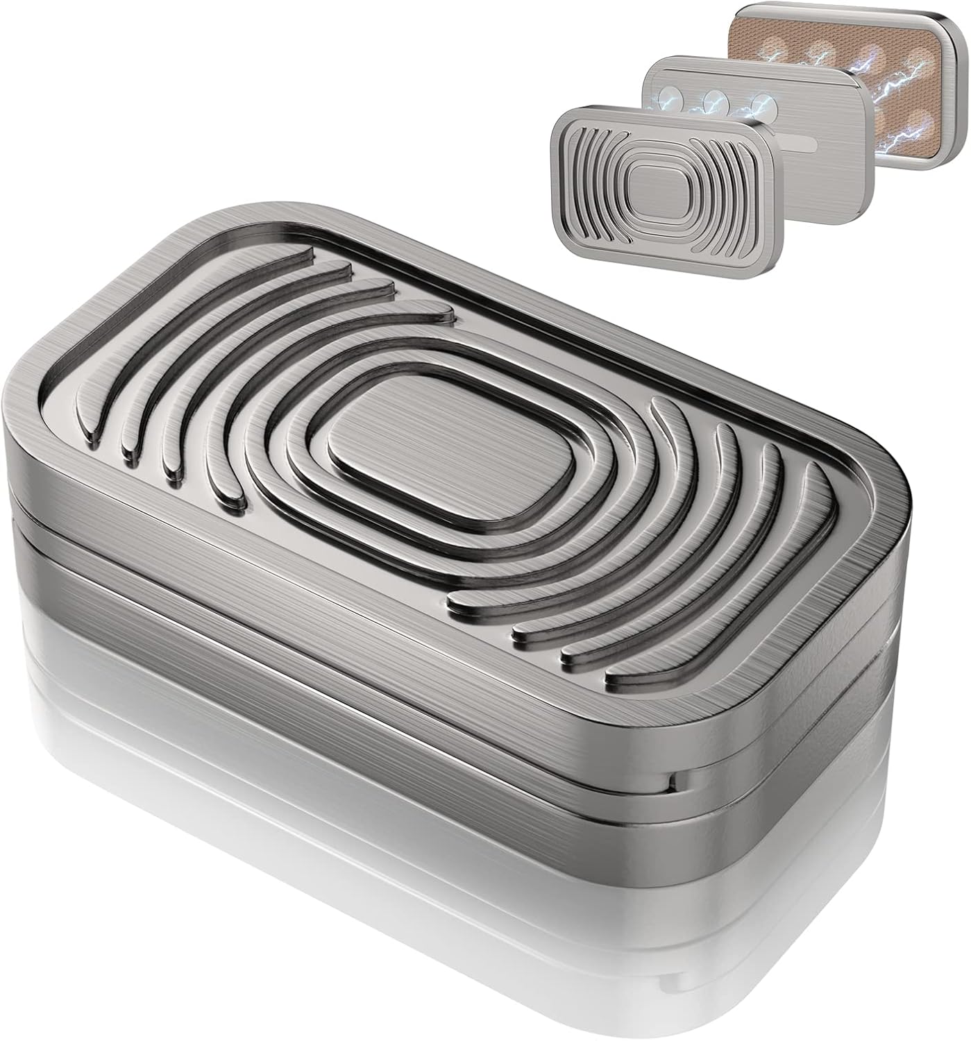 Magnetic Fidget Slider,Office Desk Adult Fidget Toys,Metal Push Card Stress Relief Toy,Magnetic Fidget Toy for Autism ADHD Special Needs