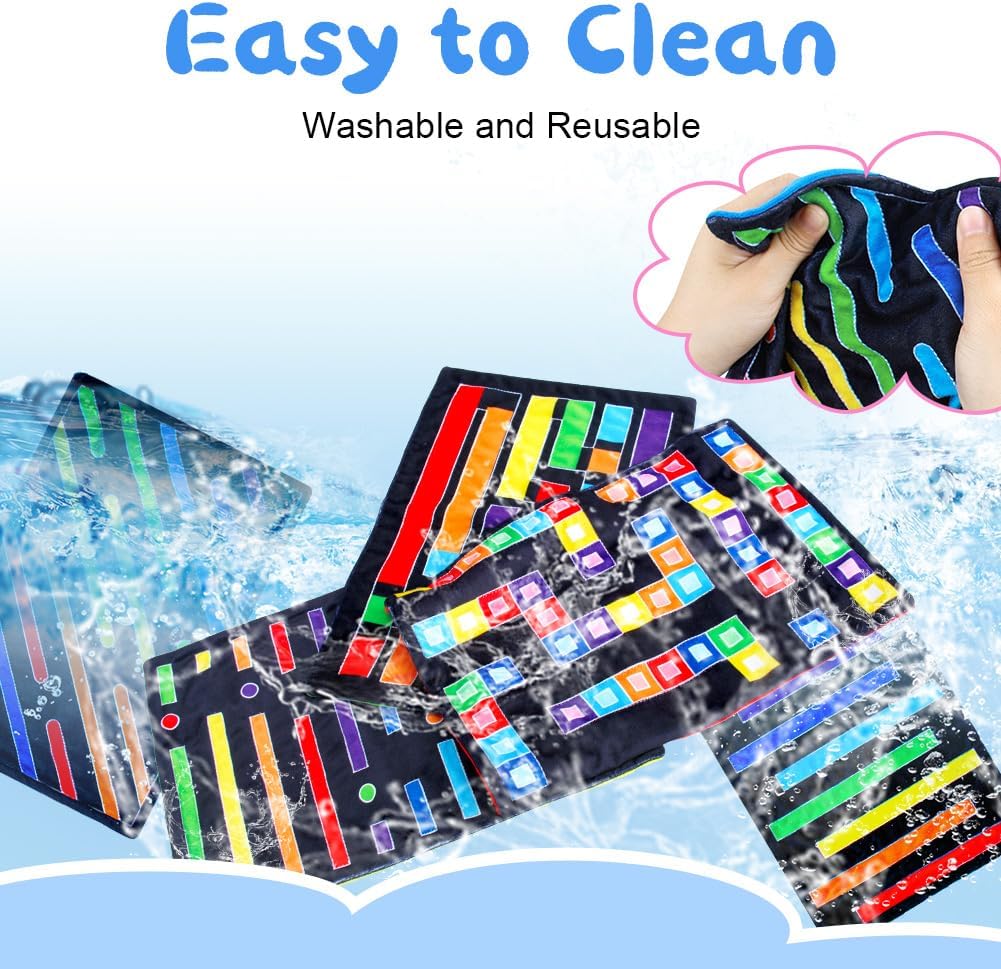 5 Pcs Marble Maze Mat Fidget Toys Anxiety Calming Toys Autistic Sensory Toys Kids Fidget Toys for Kids with Special Needs Calm Down Corner Supplies