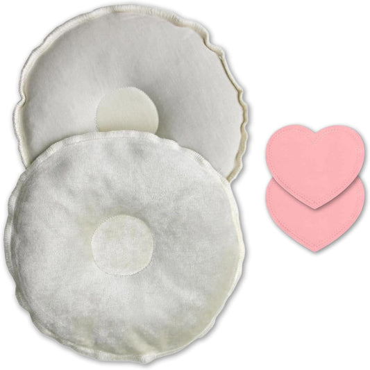 Bamboobies Soothing Nursing Pillows, Daytime Nursing Pads - Reusable, Hot Cold Compress for Breastfeeding- Discreet Leak-Proof Washable Pads for Breastfeeding - 2 Compress Pads, 2 Nursing Pads