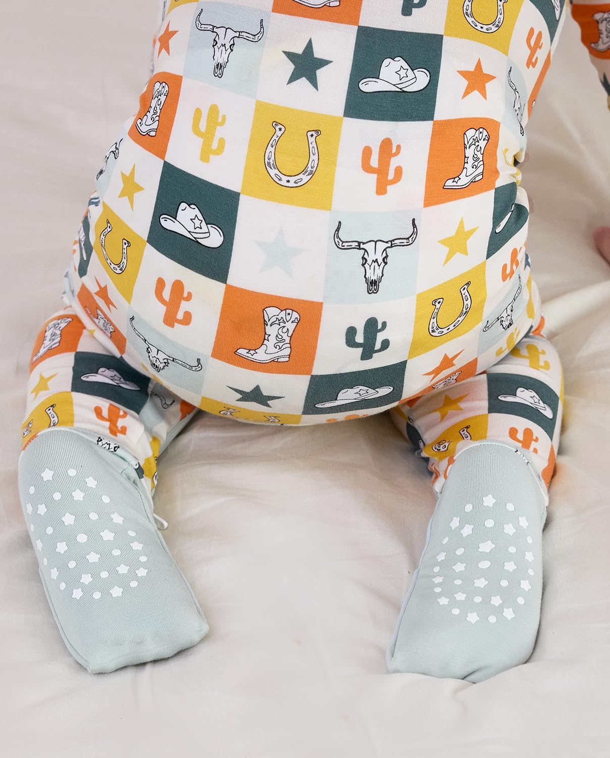 Bamboo Viscose Baby Convertible Footie Pajama, Zipper Pajamas for Baby Boys & Girls, Sleep & Play Footed Pjs